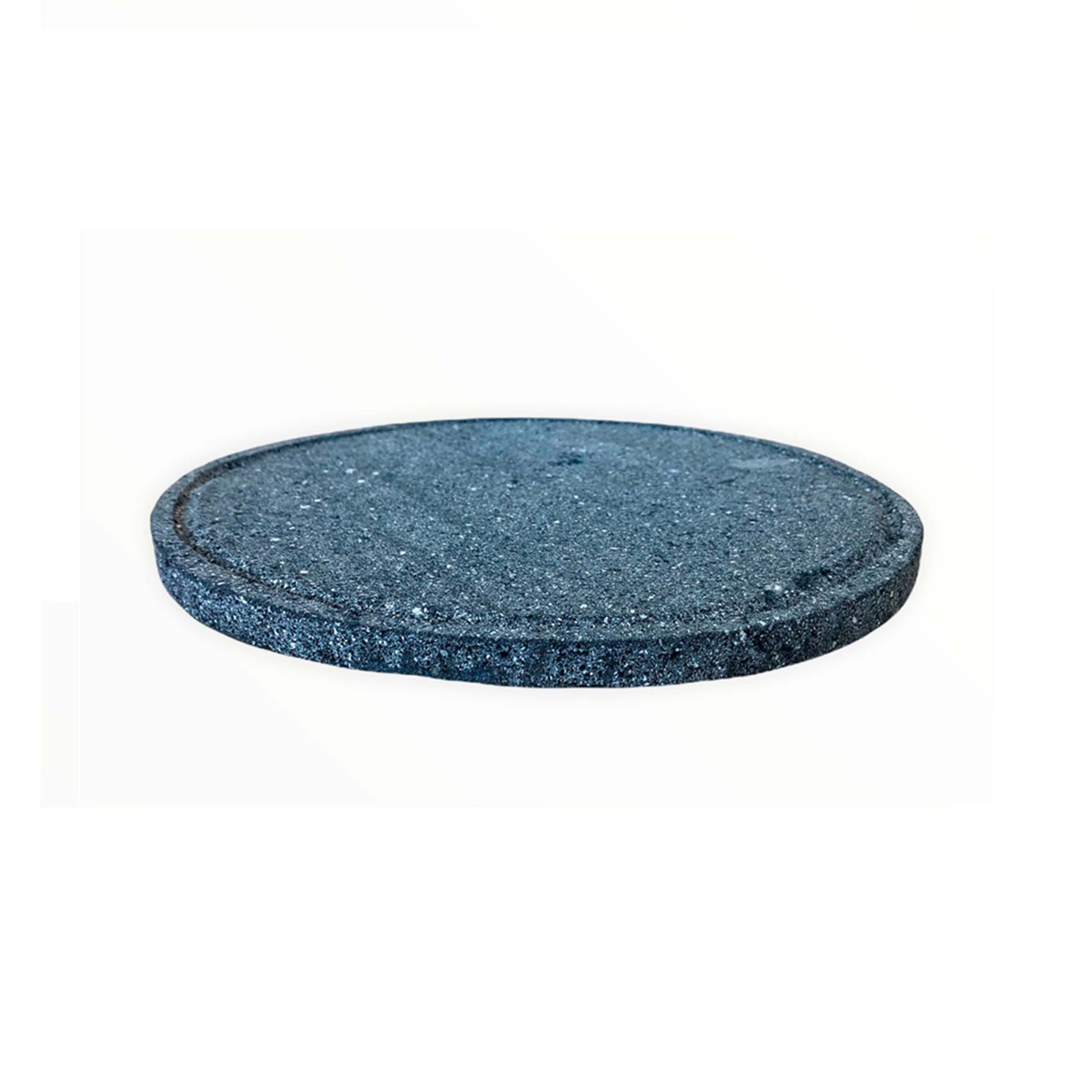 Comal De Piedra Volcánica Para Pizza Con Cortador