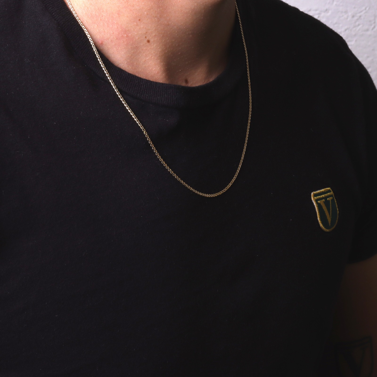 Cadena Bilbaina Barra Italiana Oro 10k Sólida 55cm - 2mm.