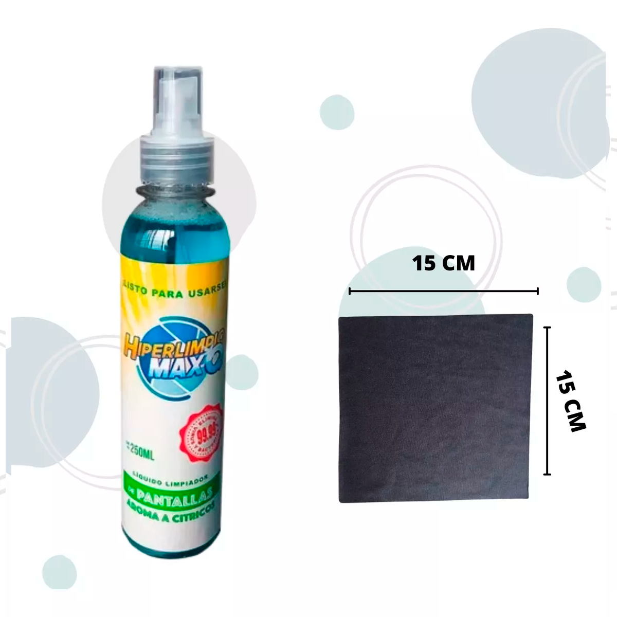 LIMPIADOR DE PANTALLAS 250ML CAJA 48 PZAS.