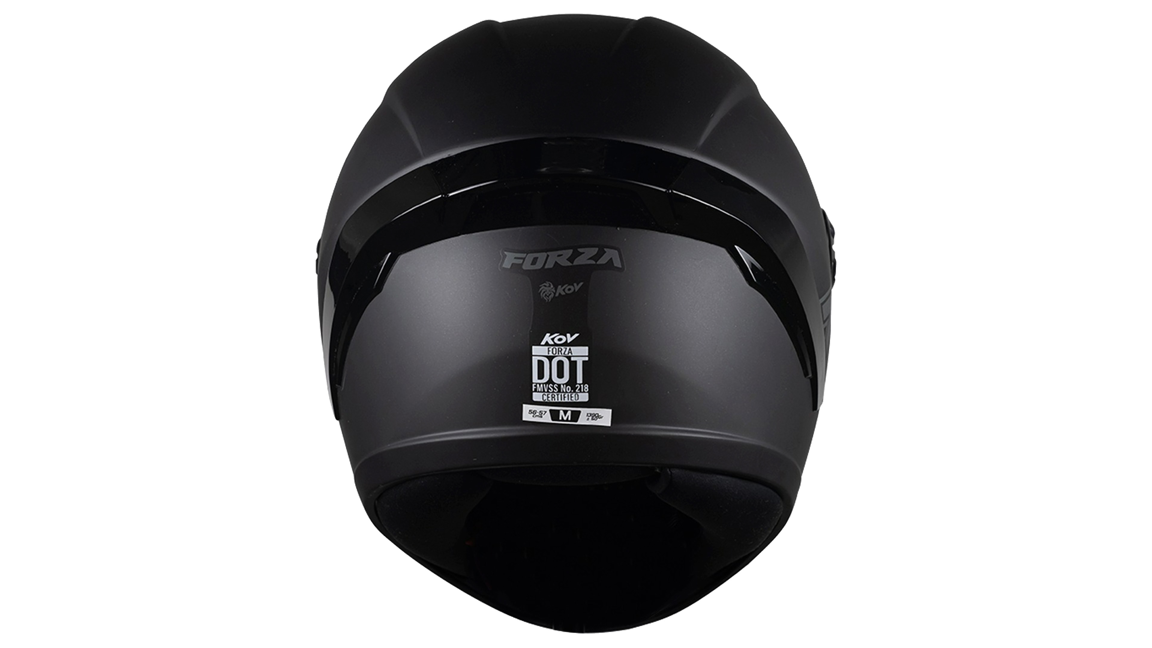 CASCO KOV FORZA NEGRO MATE DEPORTIVO INTEGRAL PARA MOTO CERTIFICADO DOT