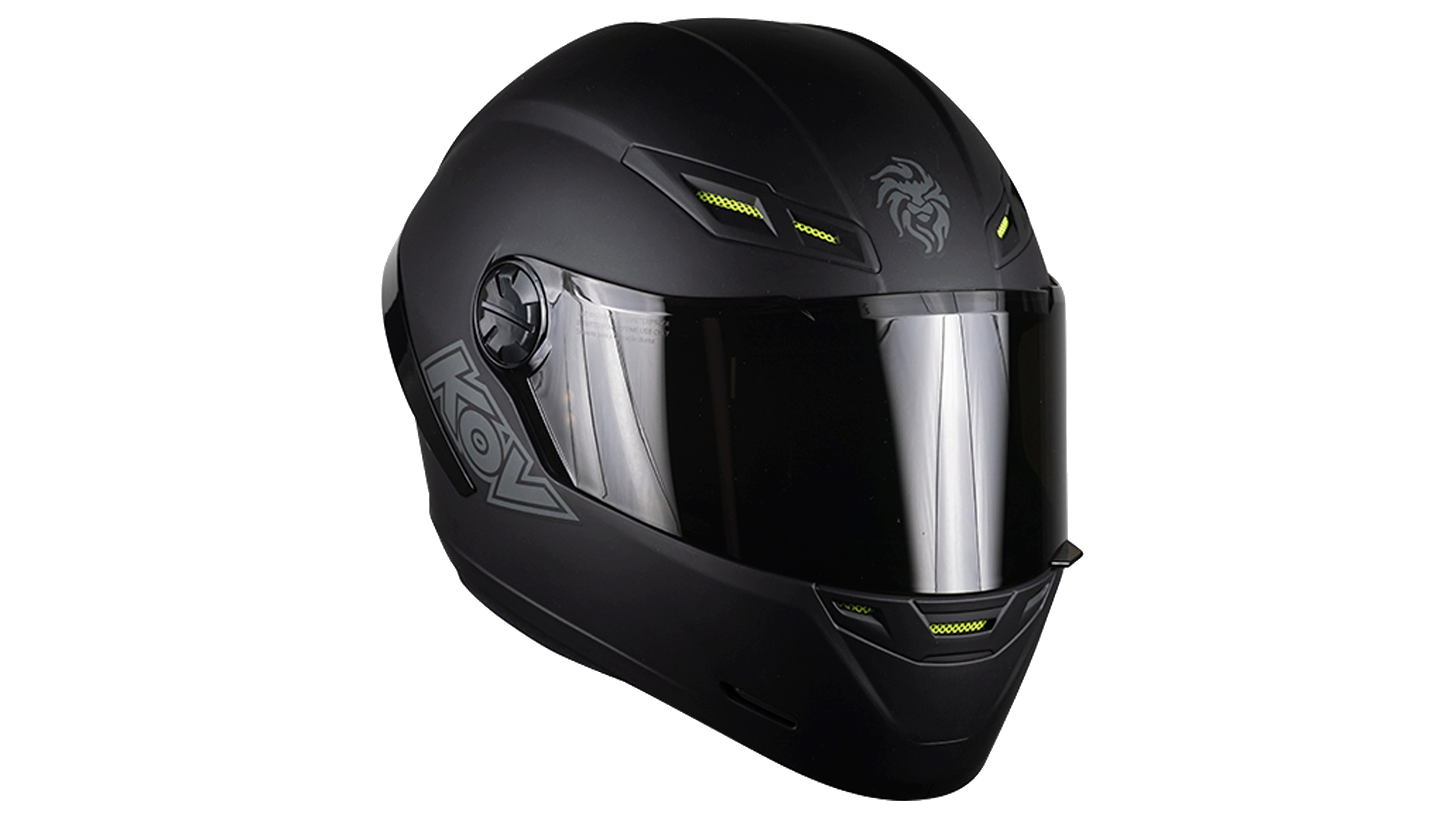CASCO KOV FORZA NEGRO MATE DEPORTIVO INTEGRAL PARA MOTO CERTIFICADO DOT