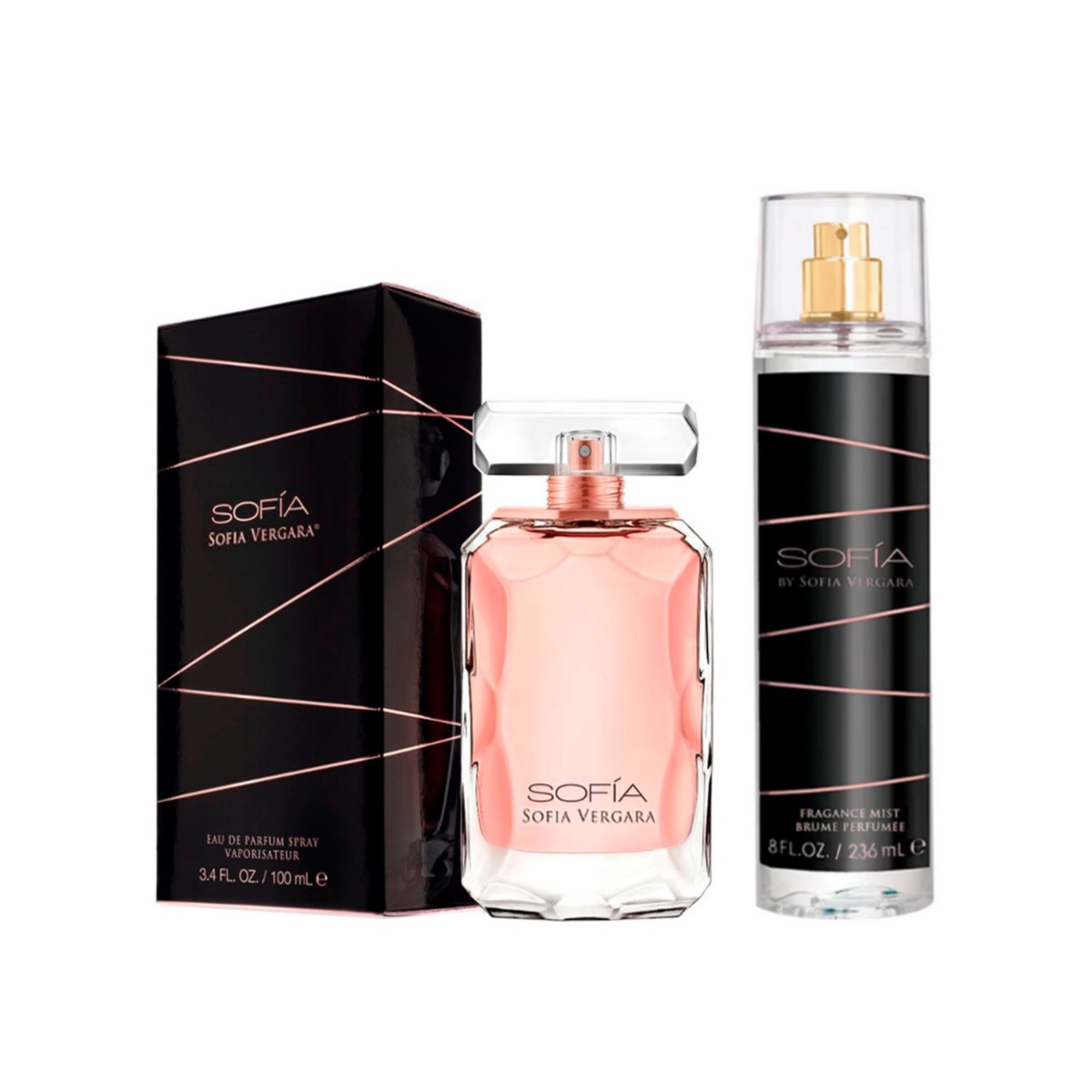 Paquete 2x1 Sofia Vergara Agua de perfume 100 ml + Body 236 ml dama 