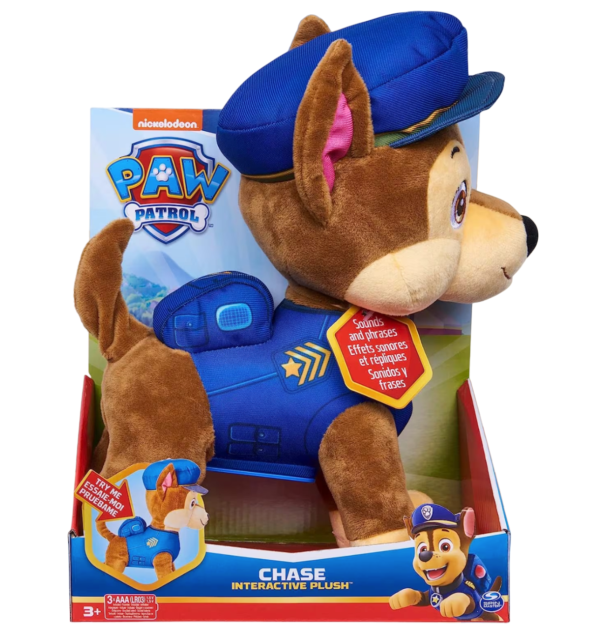 Peluche Paw Patrol, Chase Que Habla, 