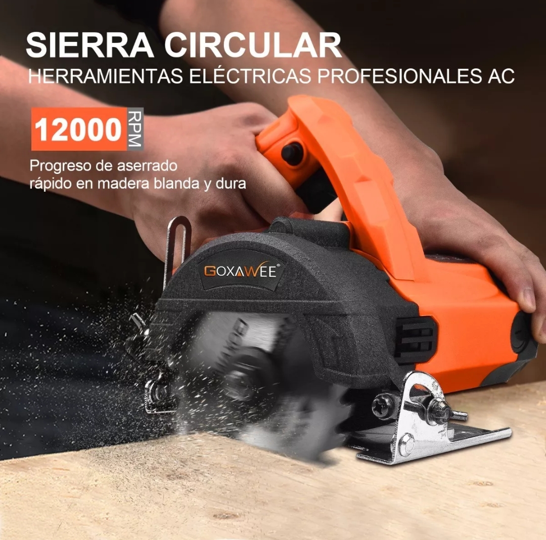 Sierra Circular Cortadora Goxawee Para Azulejos Marmol 1800w