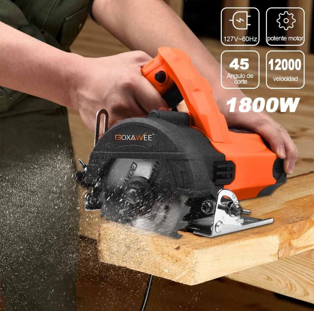Sierra Circular Cortadora Goxawee Para Azulejos Marmol 1800w
