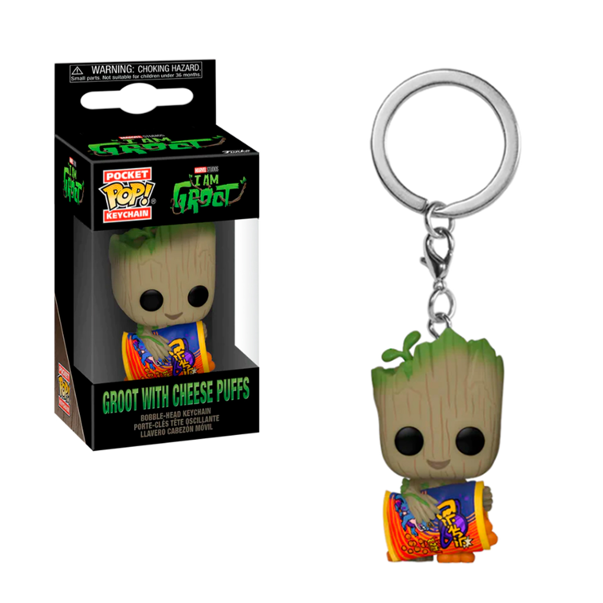 Funko Pop Llavero Groot Bolitas De Queso Serie Marvel Yo Soy Groot Fig Original