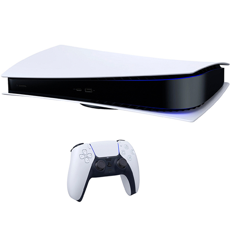 Consola Sony Playstation 5 Digital Edition Blanco negro