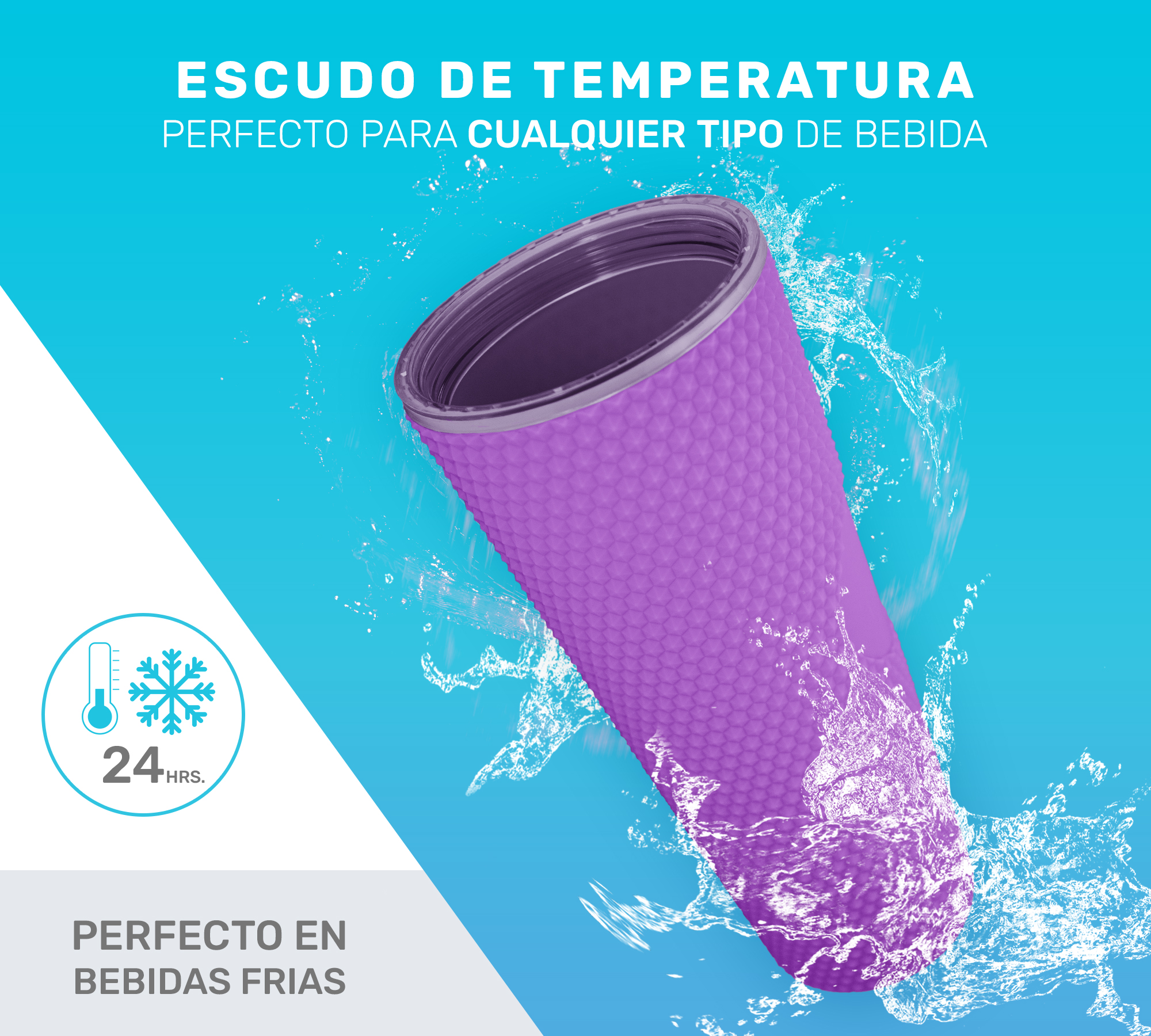 Vaso Termo Para Bebidas Frías y Calientes 700ml con Tachuelas y Aislamiento de Doble Pared al Vacío