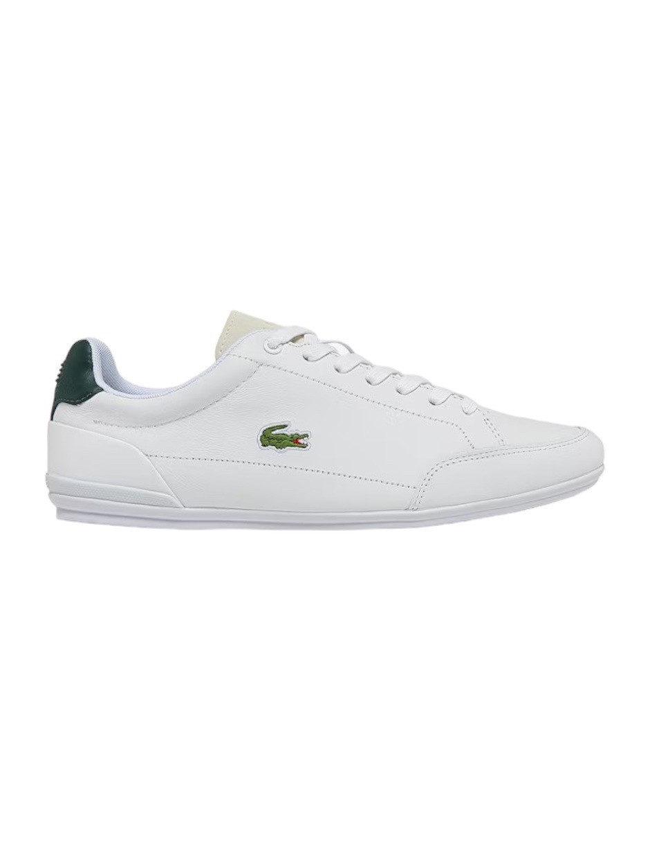 TENIS LACOSTE CHAYMON BLANCO CON VERDE PARA HOMBRE 743CMA00431R5