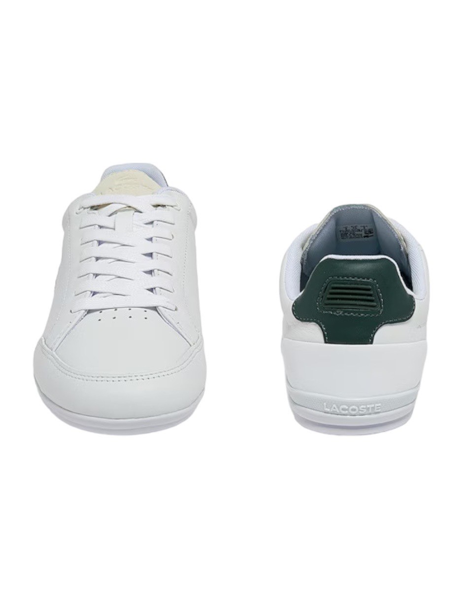 TENIS LACOSTE CHAYMON BLANCO CON VERDE PARA HOMBRE 743CMA00431R5