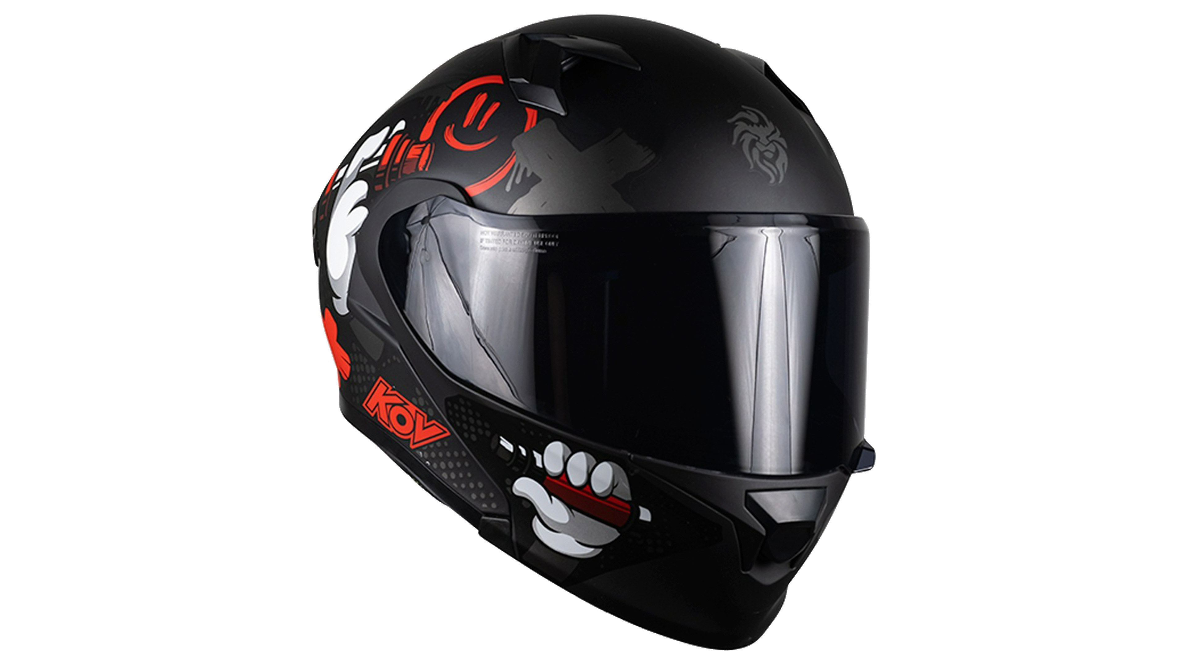 CASCO KOV TAGGER ABATIBLE ROJO MATE FURIA DEPORTIVO PARA MOTO CERTIFICADO DOT