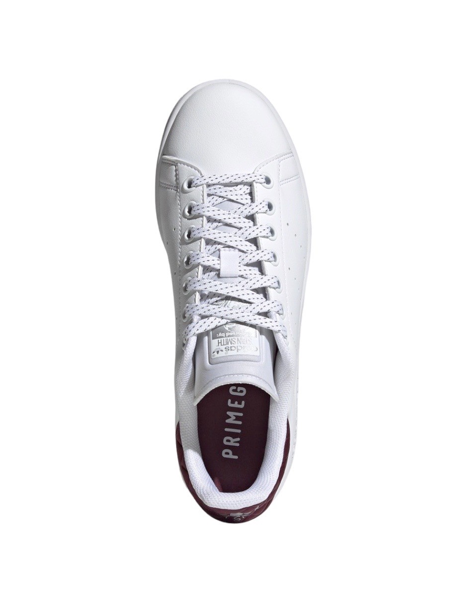 TENIS ADIDAS STAN SMITH BLANCO CON VINO