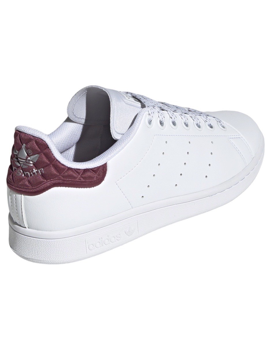 TENIS ADIDAS STAN SMITH BLANCO CON VINO