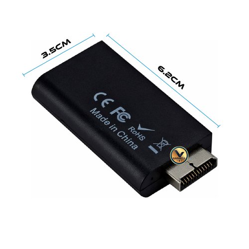  sartyee Adaptador convertidor PS2 a HDMI, con cable de  alimentación USB, convertidor de video con salida de audio de 0.138 in para  HDTV HDMI Monitor compatible con todos los modos de