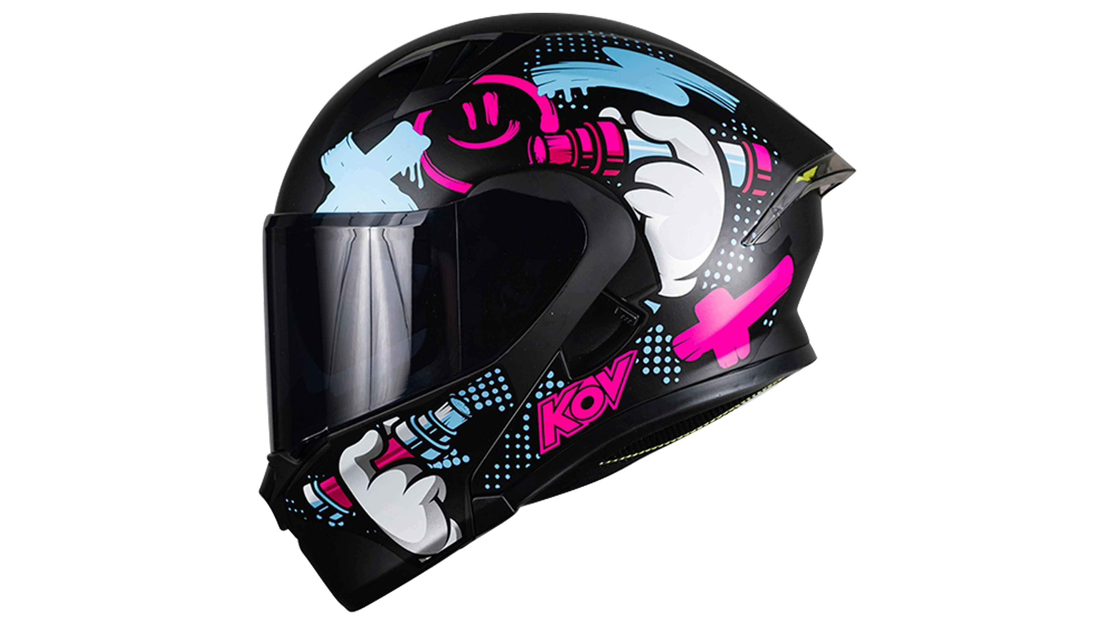 CASCO KOV TAGGER ABATIBLE MORADO MATE FURIA DEPORTIVO PARA MOTO CERTIFICADO DOT