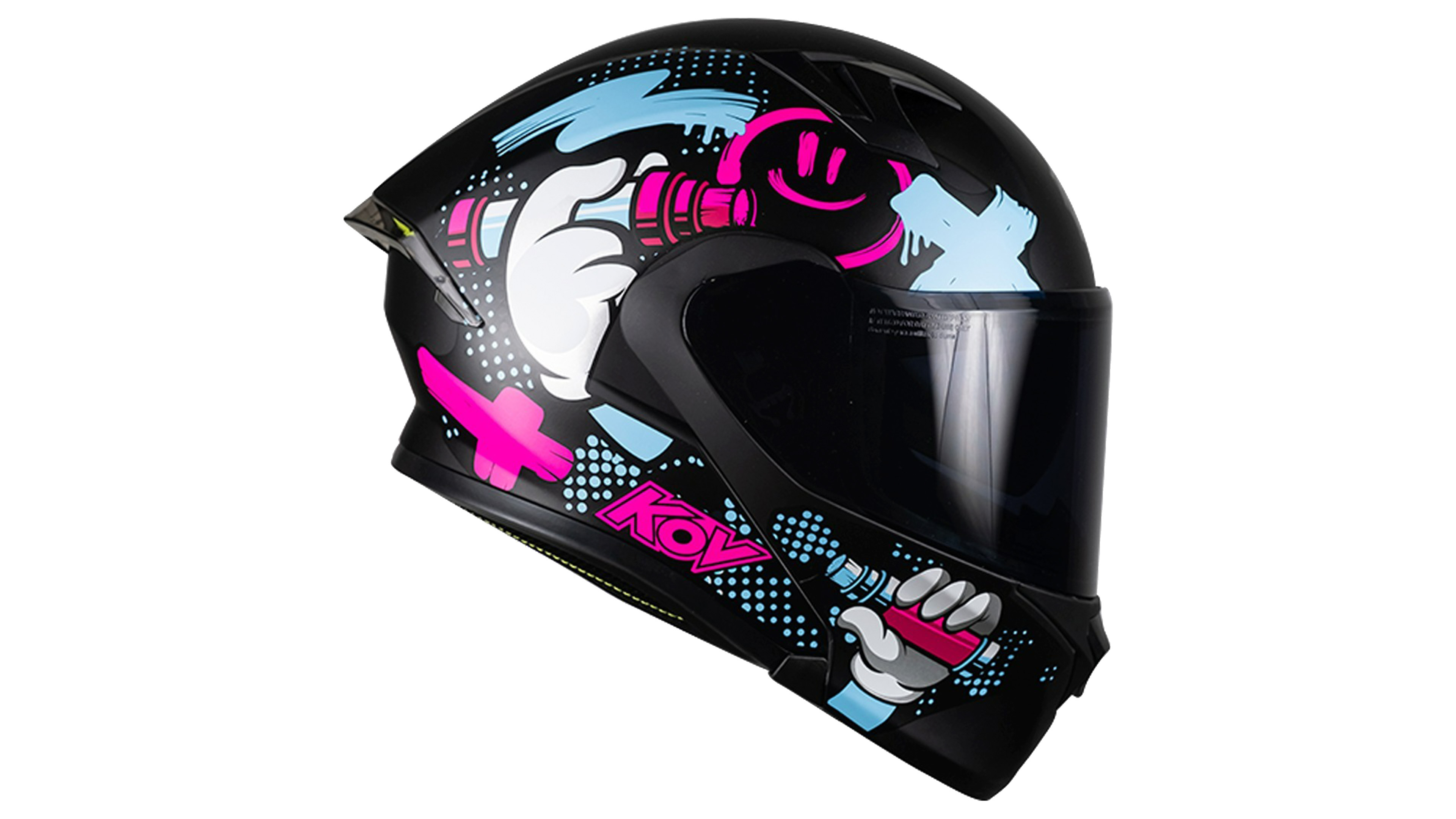 CASCO KOV TAGGER ABATIBLE MORADO MATE FURIA DEPORTIVO PARA MOTO CERTIFICADO DOT