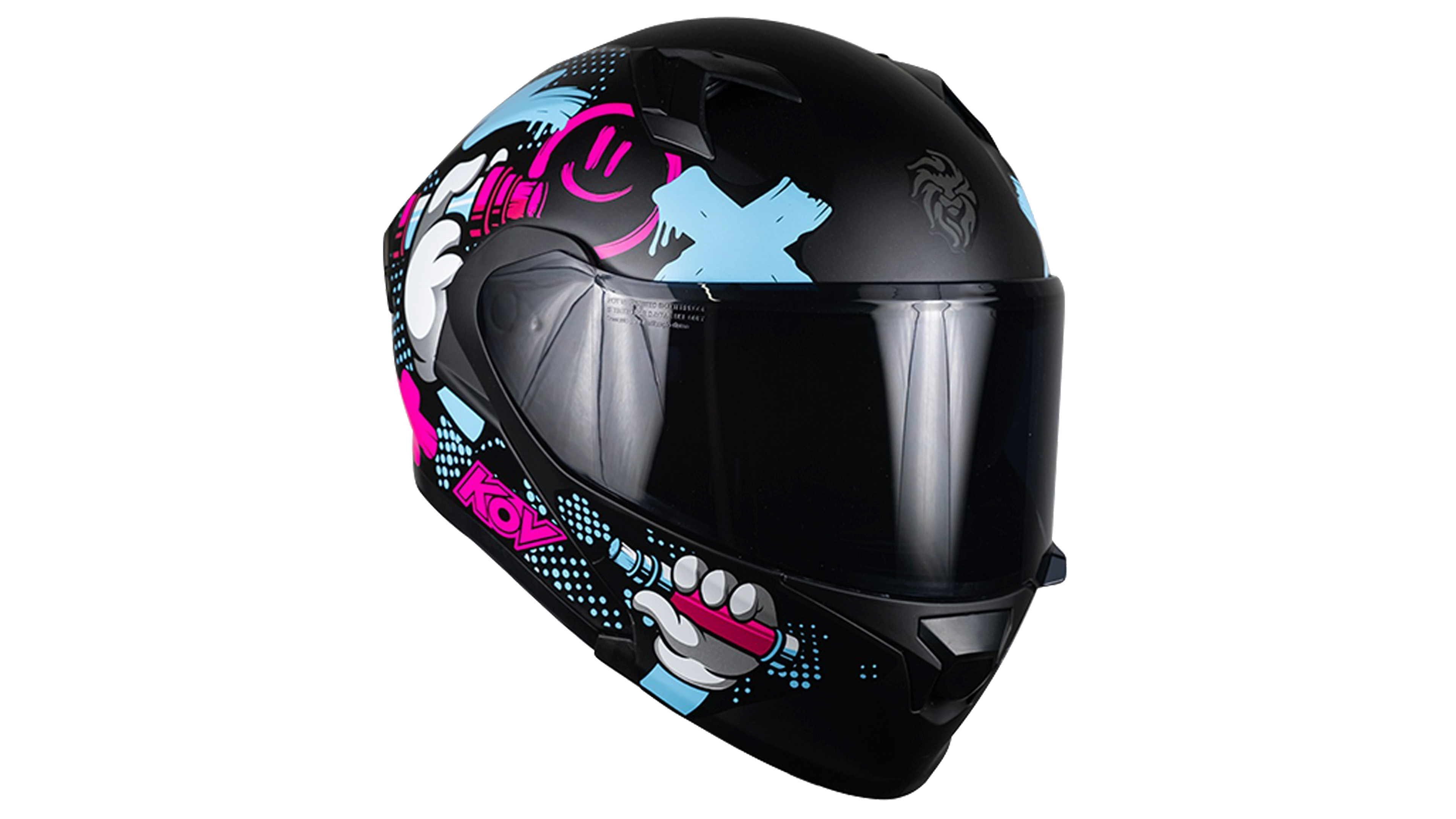 CASCO KOV TAGGER ABATIBLE MORADO MATE FURIA DEPORTIVO PARA MOTO CERTIFICADO DOT