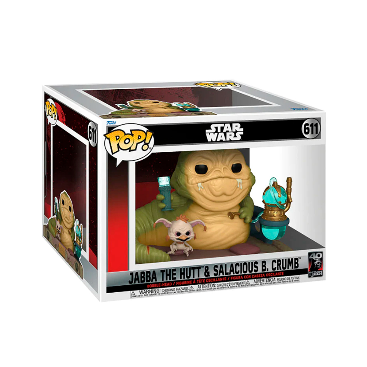 Funko Pop Jabba Hutt Y Salacious #611 Star Wars El Regreso Del Jedi Fig Original