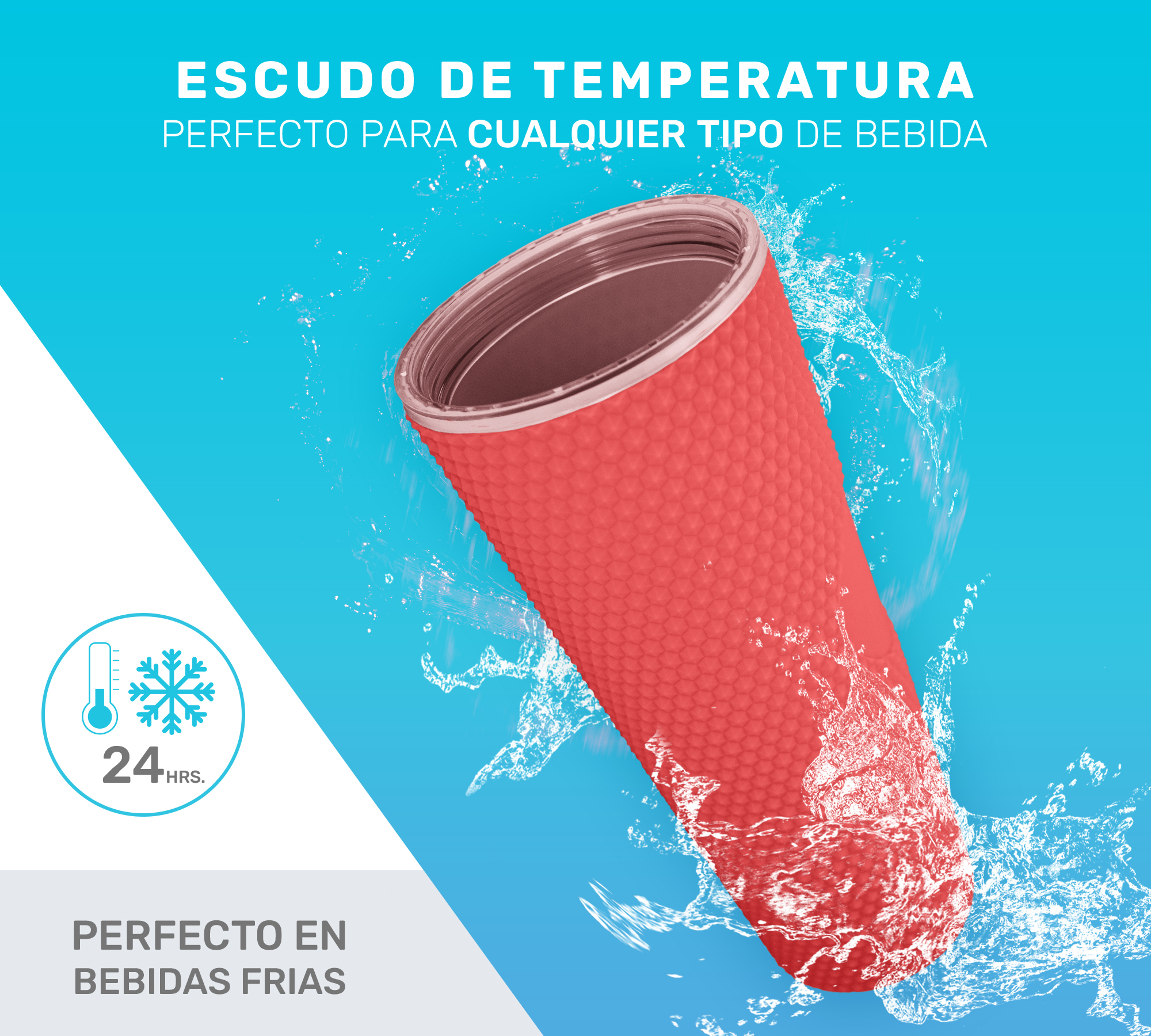 Vaso Termo Para Bebidas Frías y Calientes 700ml con Tachuelas y Aislamiento de Doble Pared al Vacío