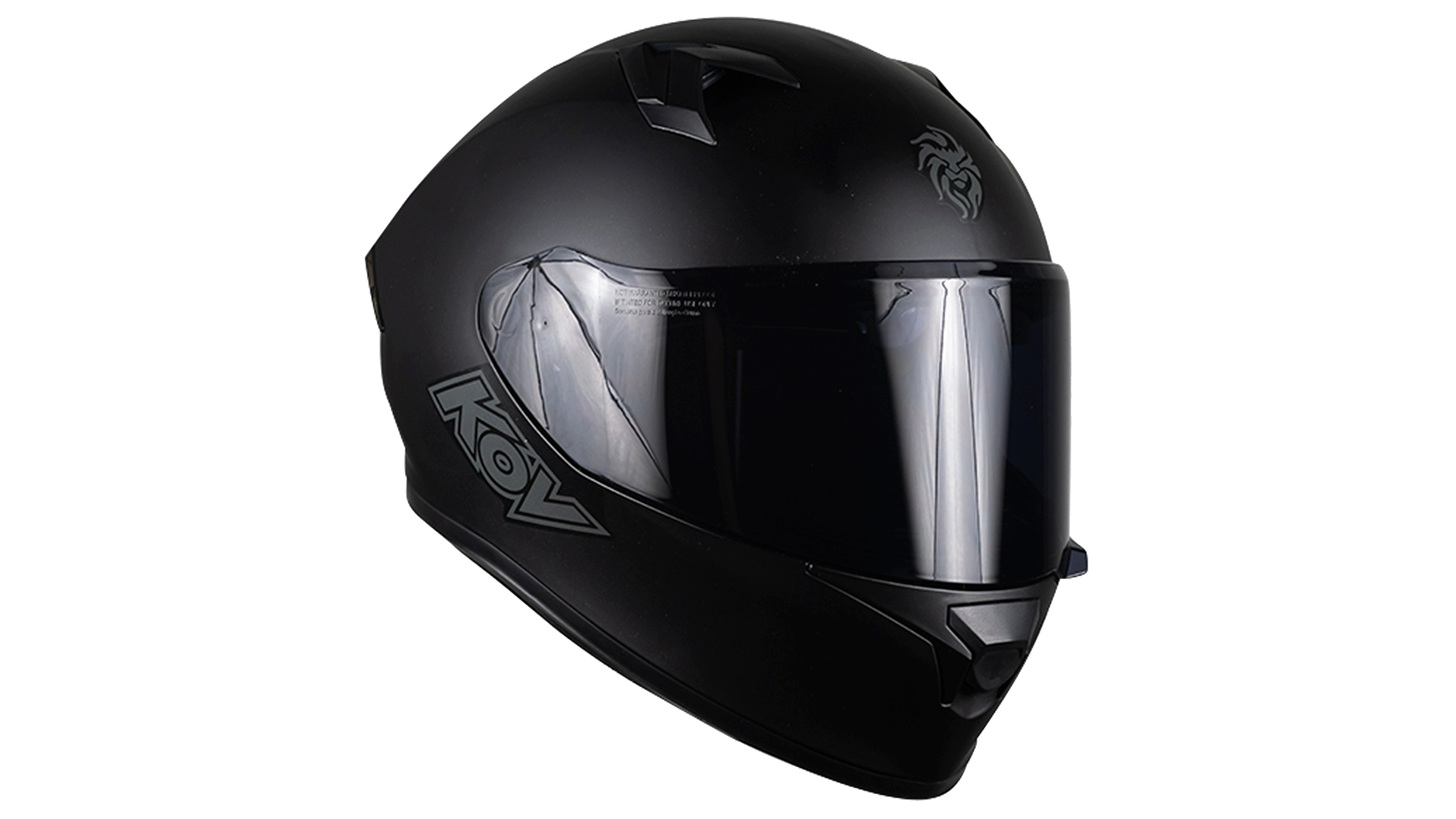 CASCO KOV PIXEL INTEGRAL NEGRO MATE PARA MOTO LENTE INTERNO CERTIFICADO DOT 