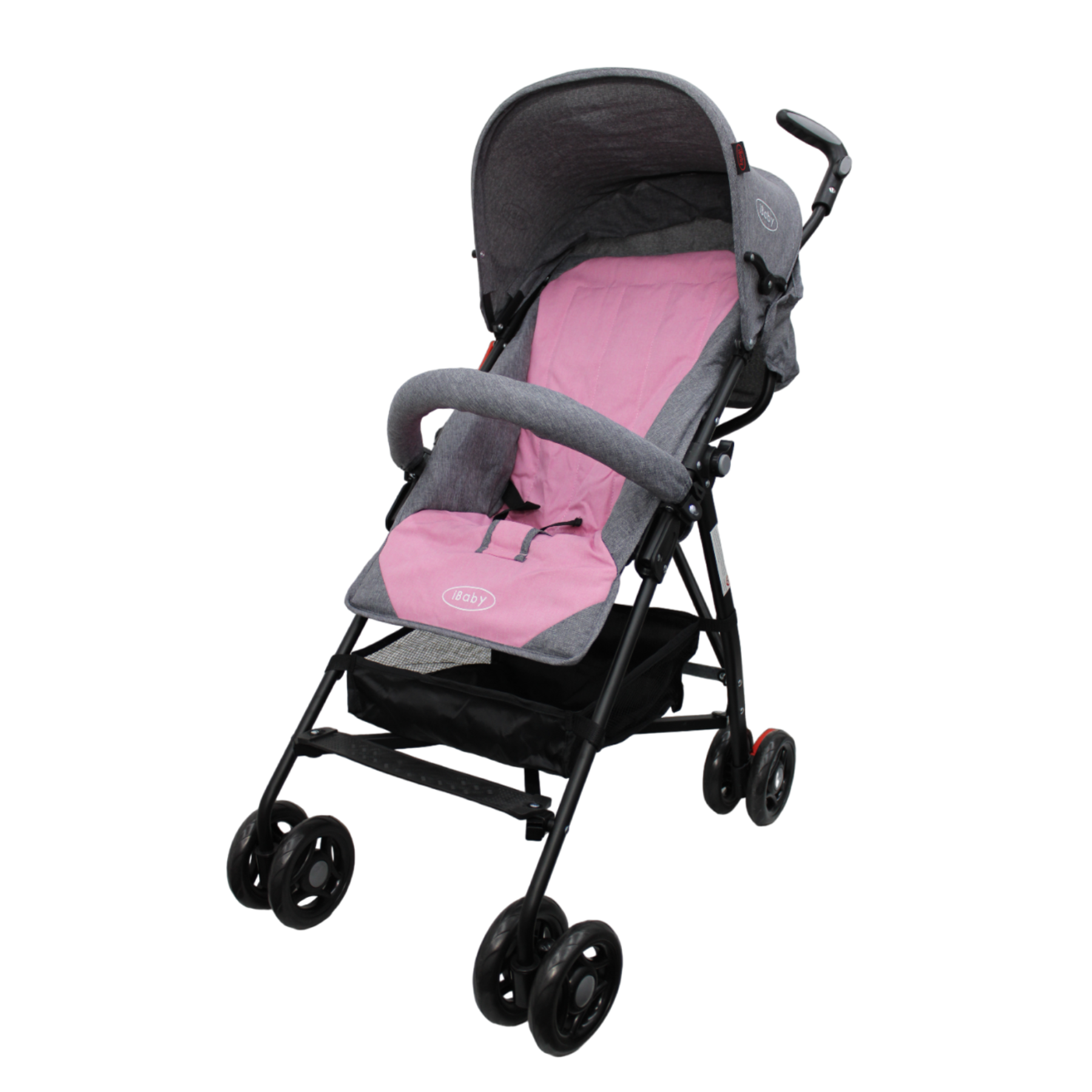 Carriola De Baston Viajera Plegado Compacto Ibaby Rosa