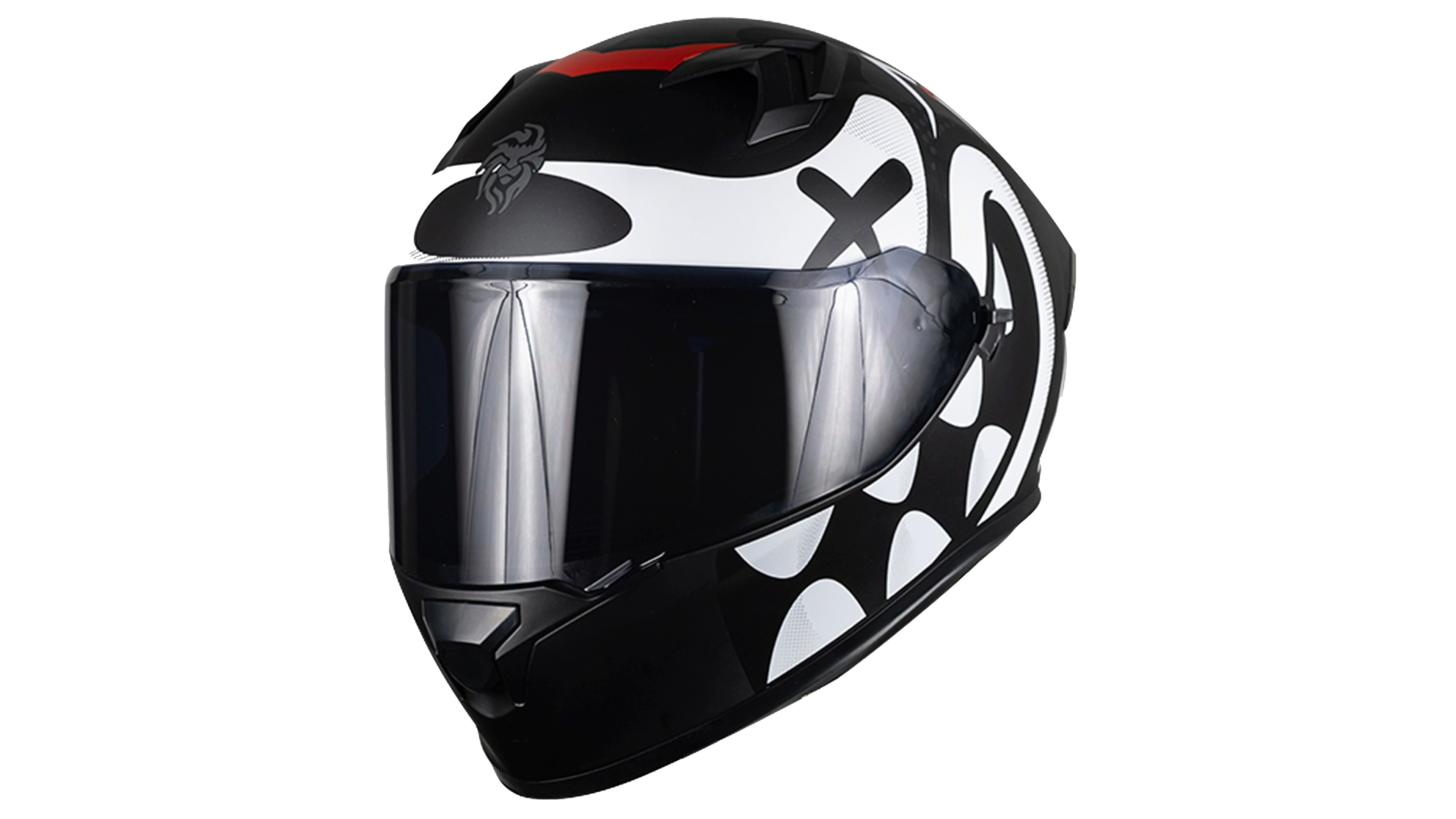 CASCO KOV CRAZY PIXEL BLANCO INTEGRAL PARA MOTO CERTIFICADO 