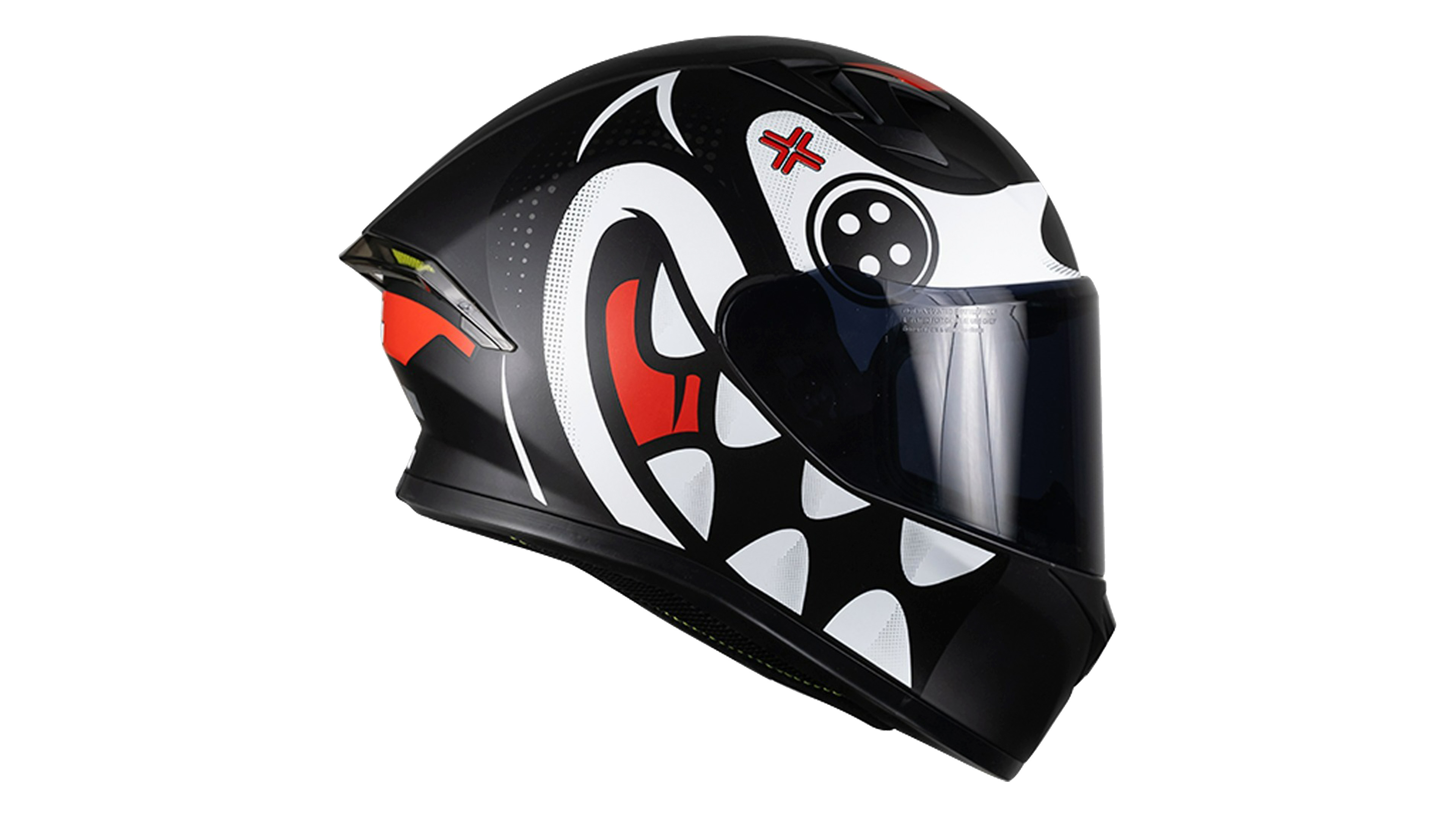 CASCO KOV CRAZY PIXEL BLANCO INTEGRAL PARA MOTO CERTIFICADO 