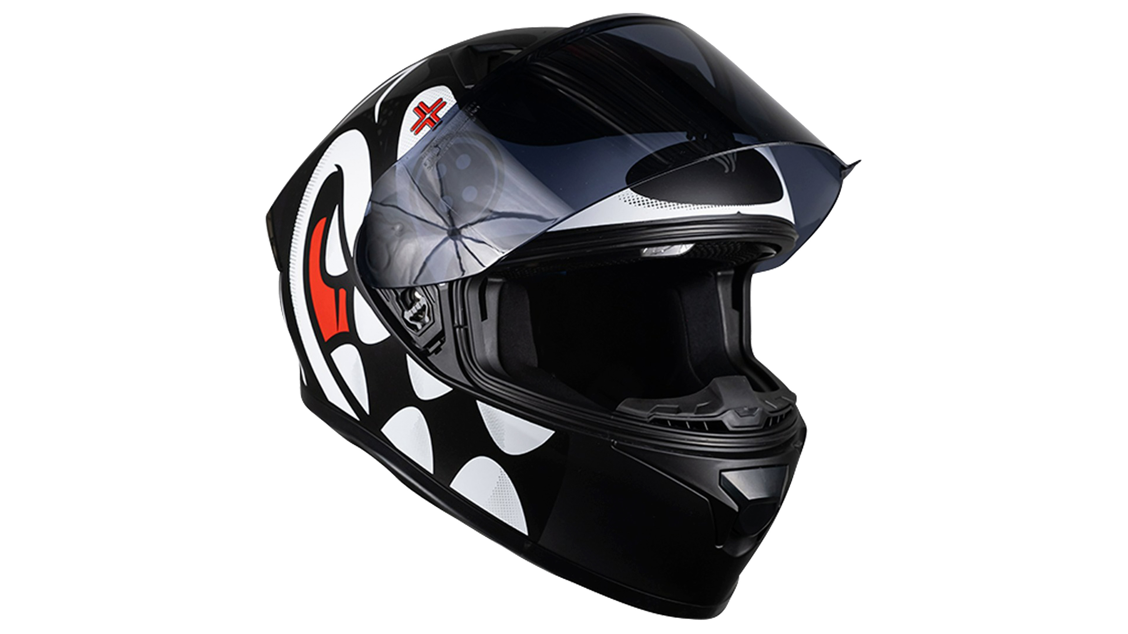 CASCO KOV CRAZY PIXEL BLANCO INTEGRAL PARA MOTO CERTIFICADO 