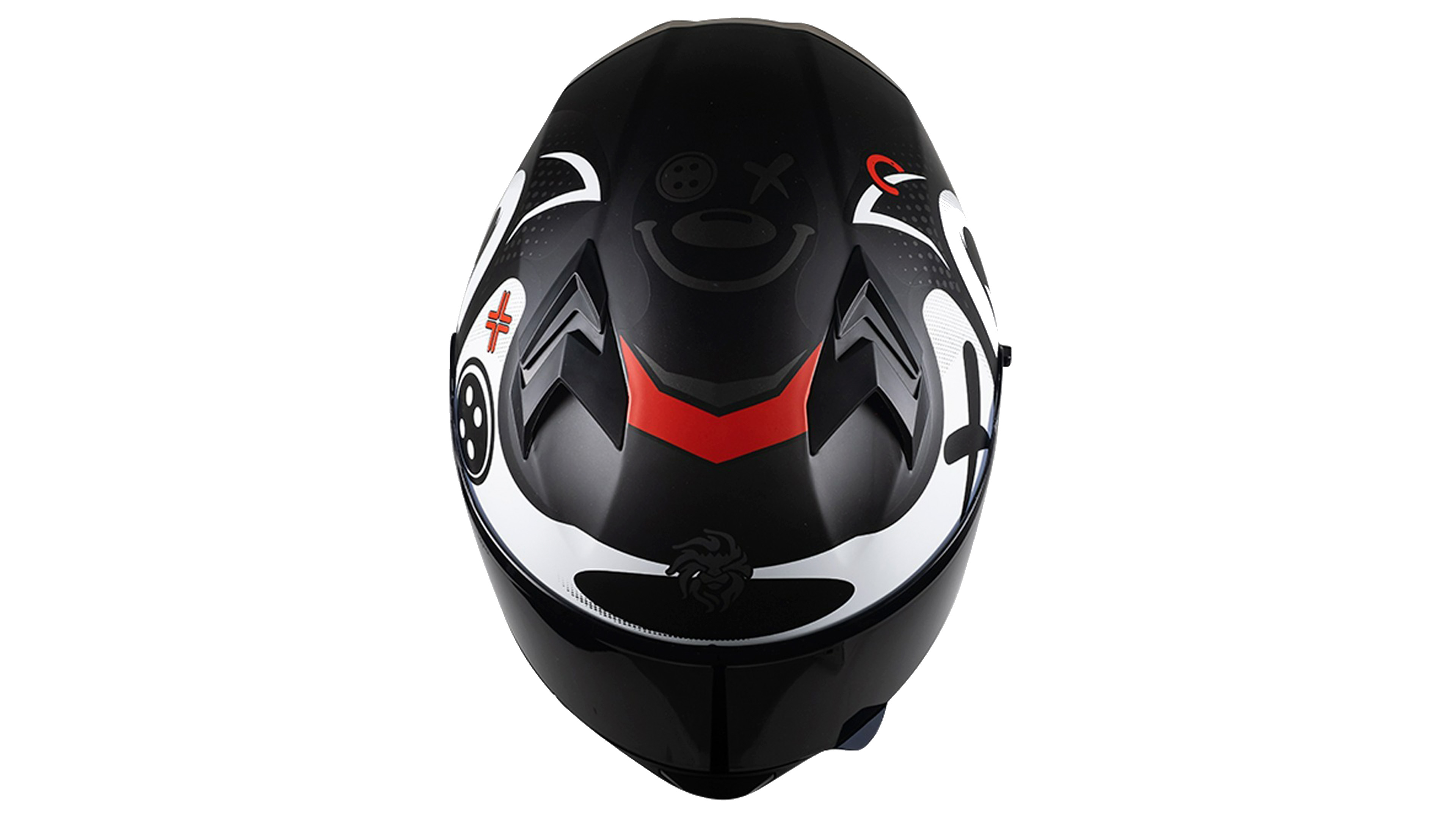 CASCO KOV CRAZY PIXEL BLANCO INTEGRAL PARA MOTO CERTIFICADO 