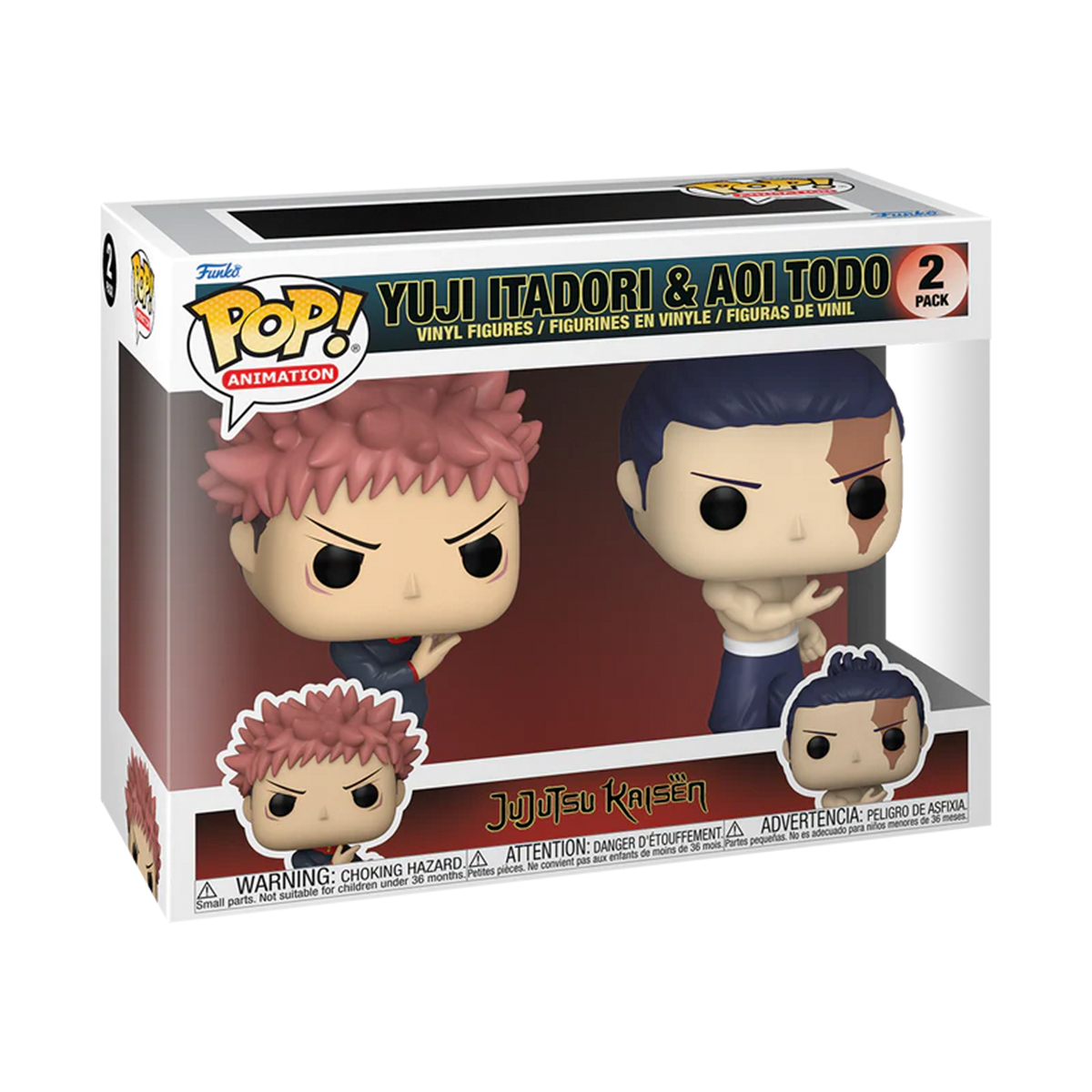 Funko Pop Yuji Itadori Y Aoi Todo Paquete 2 Piezas Jujutsu Kaisen Anime Original