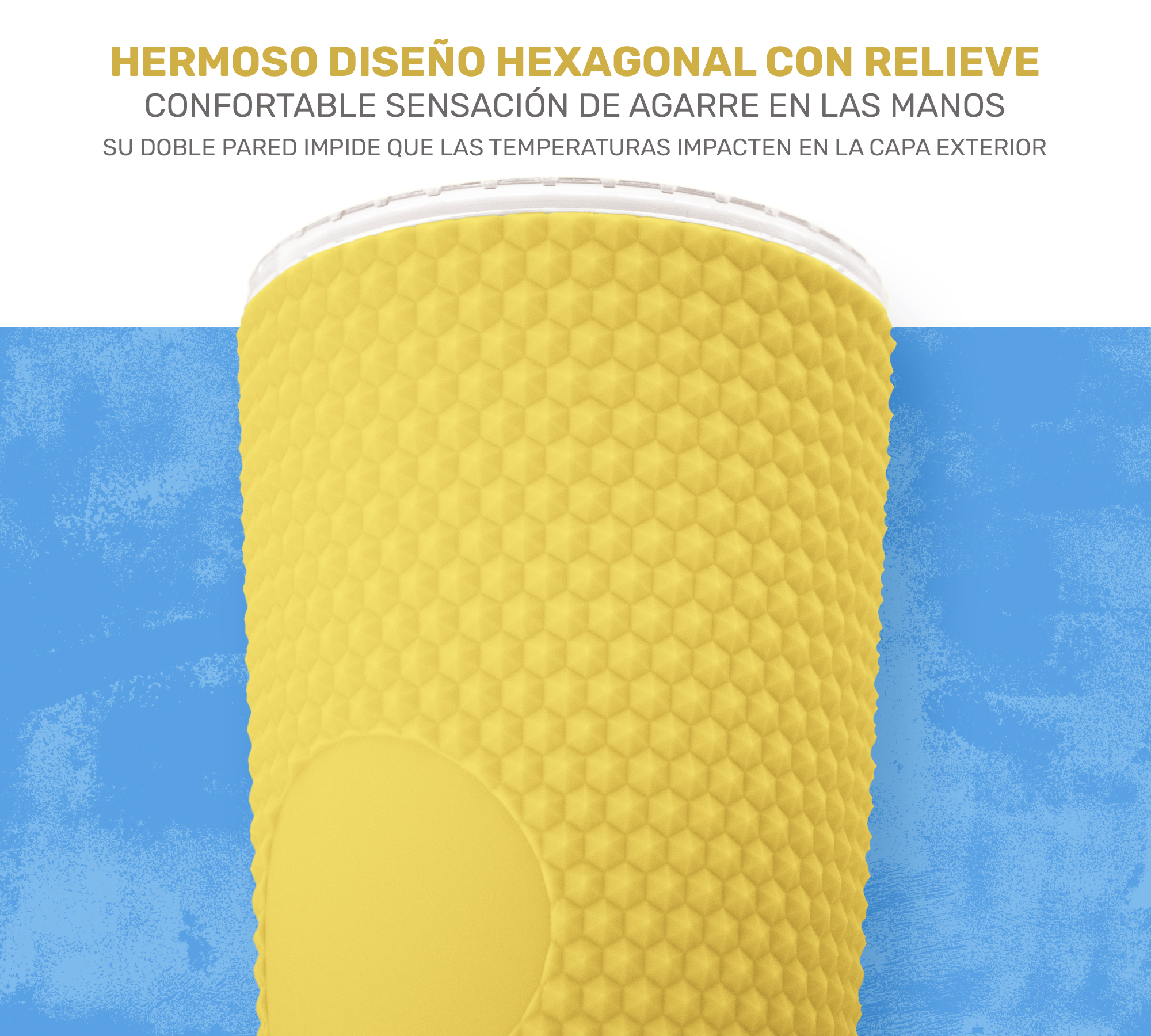 Vaso Termo Para Bebidas Frías y Calientes 700ml con Tachuelas y Aislamiento de Doble Pared al Vacío