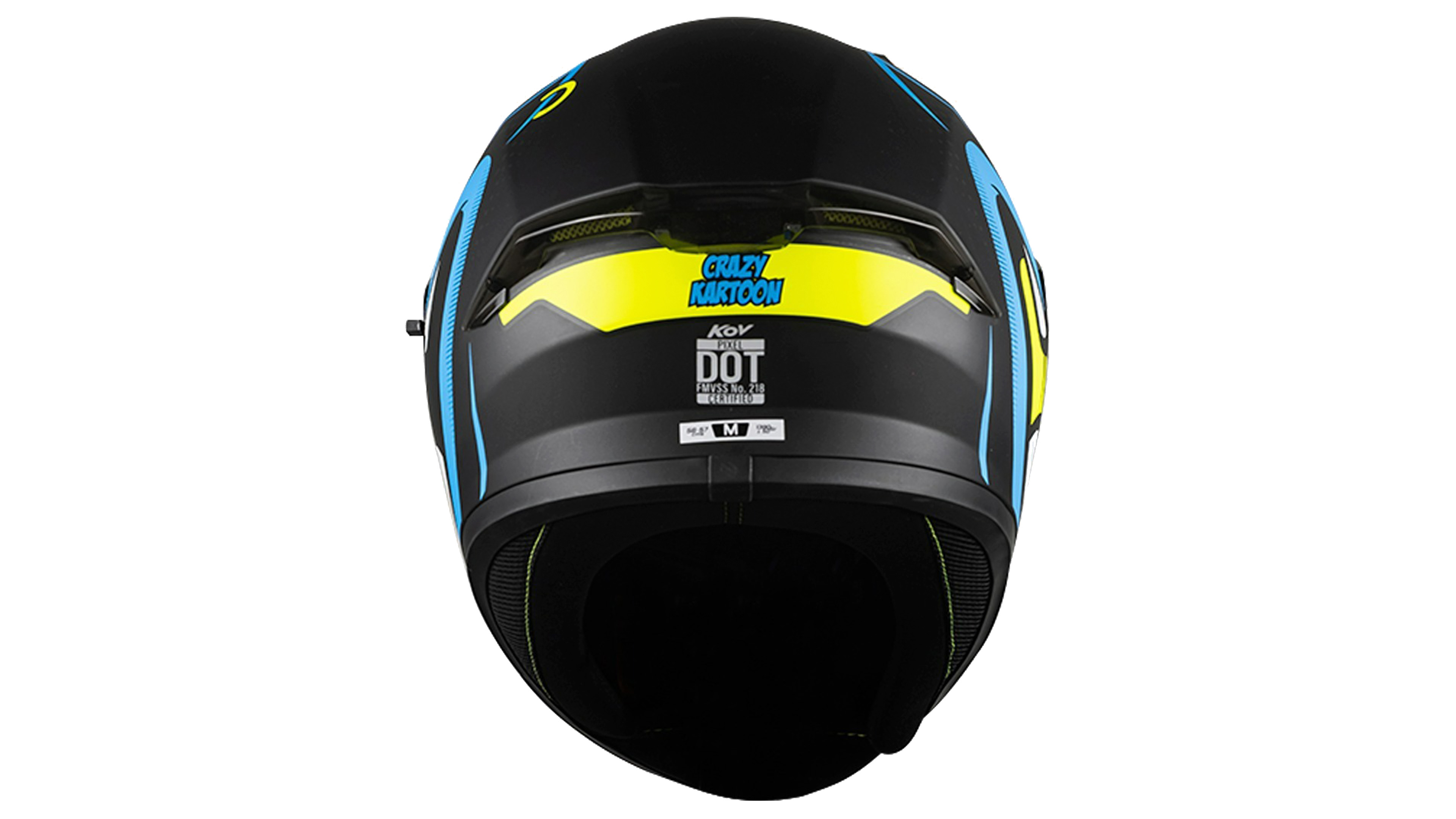 CASCO KOV CRAZY PIXEL AZUL INTEGRAL PARA MOTO CERTIFICADO