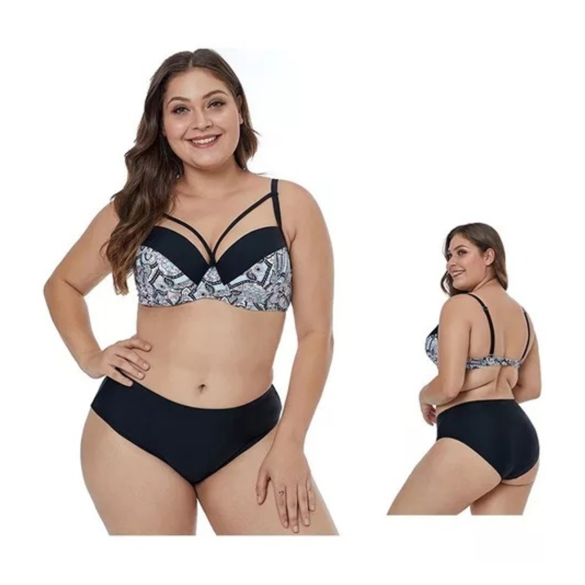 Traje De Baño Bikini Para Chica Curvy Diseño Mángalas