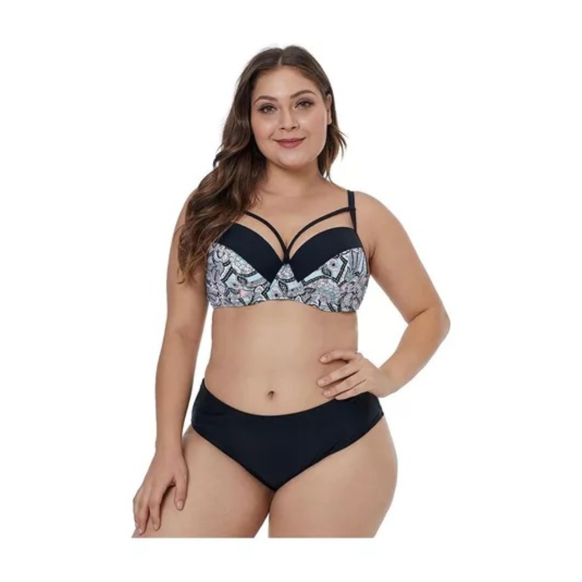 Traje De Baño Bikini Para Chica Curvy Diseño Mángalas