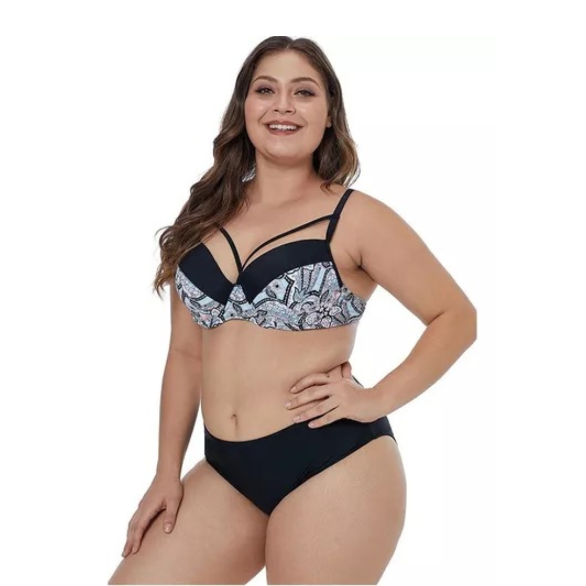 Traje De Baño Bikini Para Chica Curvy Diseño Mángalas