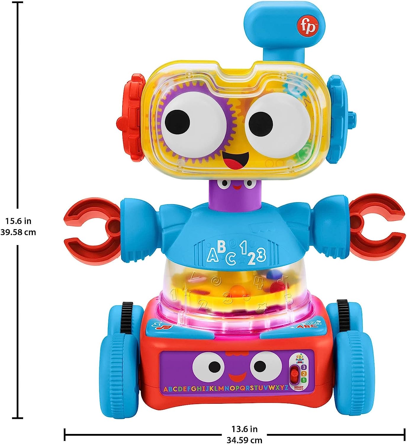 Fisher-Price Juguete para Bebés Tri Bot Robot de Aprendizaje