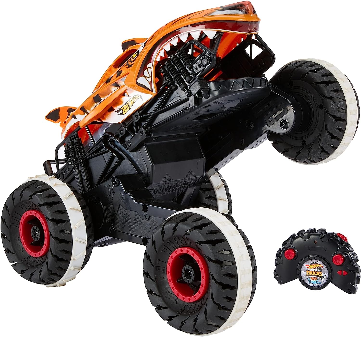Hot Wheels Monster Trucks Vehículo a Control Remoto Tiger Shark 1:15