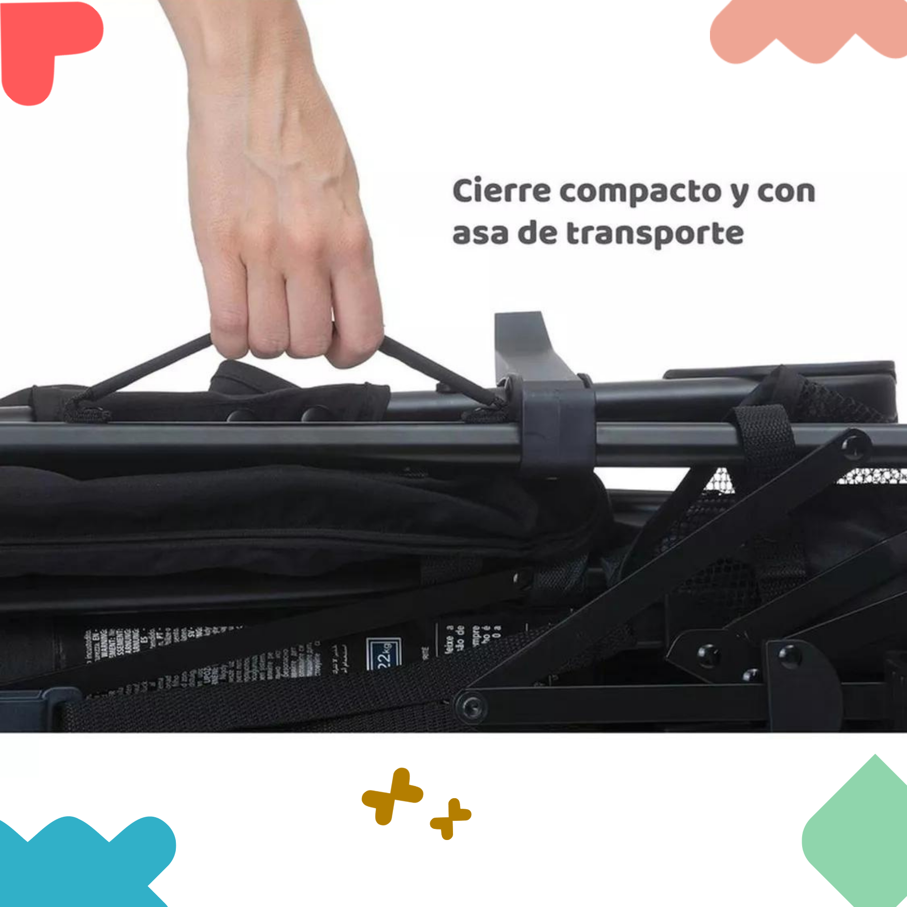 Carriola De Bastón Para Bebé Chicco Liteway 4 Ligera Jet Black
