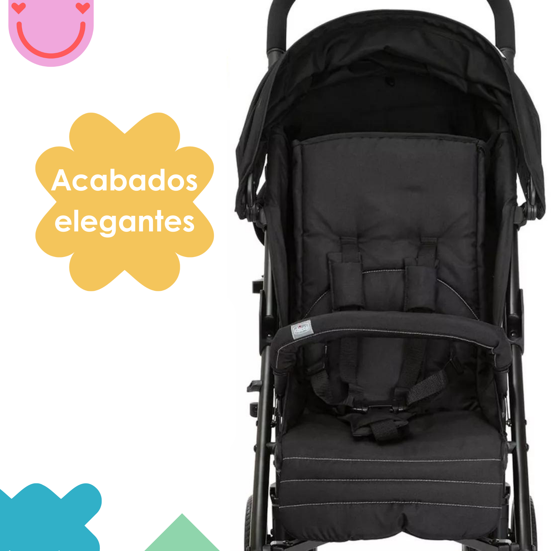 Carriola De Bastón Para Bebé Chicco Liteway 4 Ligera Jet Black