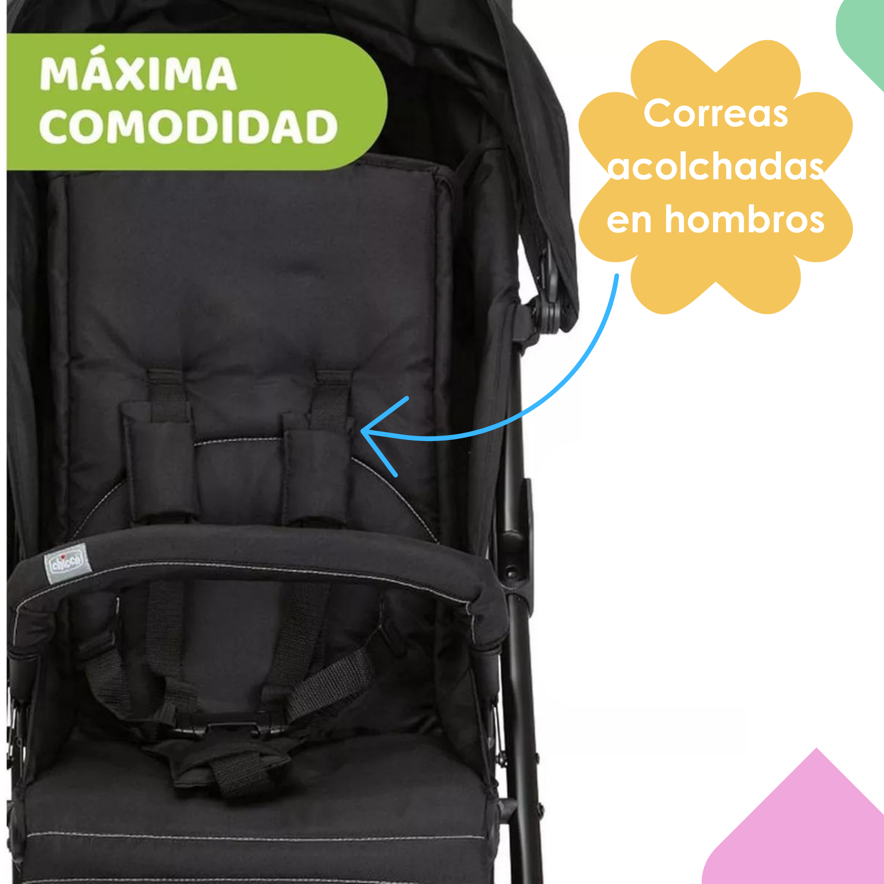 Carriola De Bastón Para Bebé Chicco Liteway 4 Ligera Jet Black