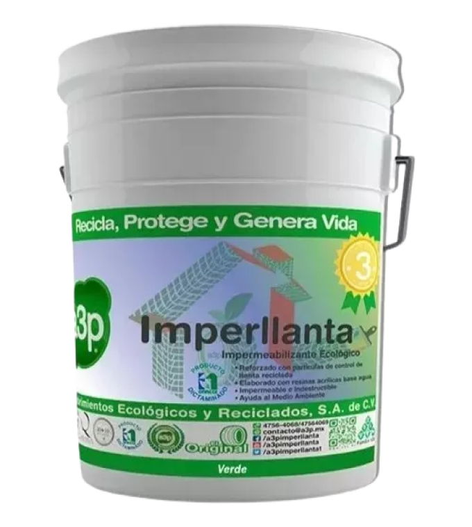 Impermeabilizante A3p Imperllanta 3 Años 19 Lt Verde