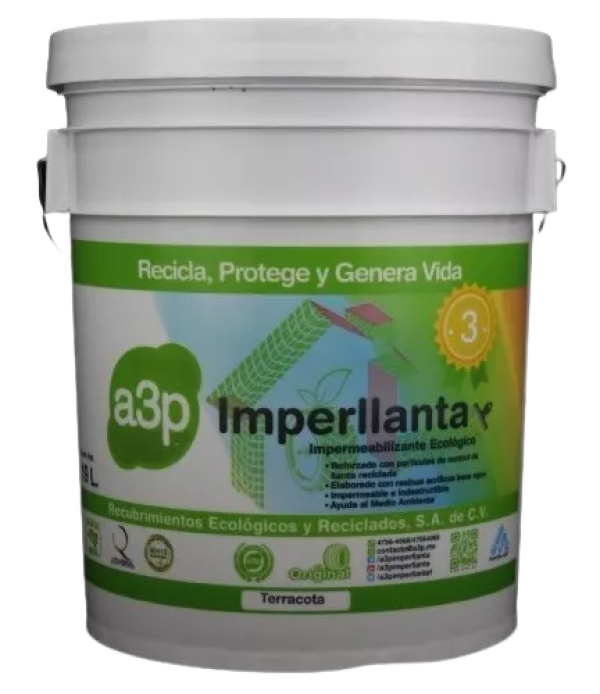 Impermeabilizante A3p Imperllanta 3 Años 19 Lt Terracota