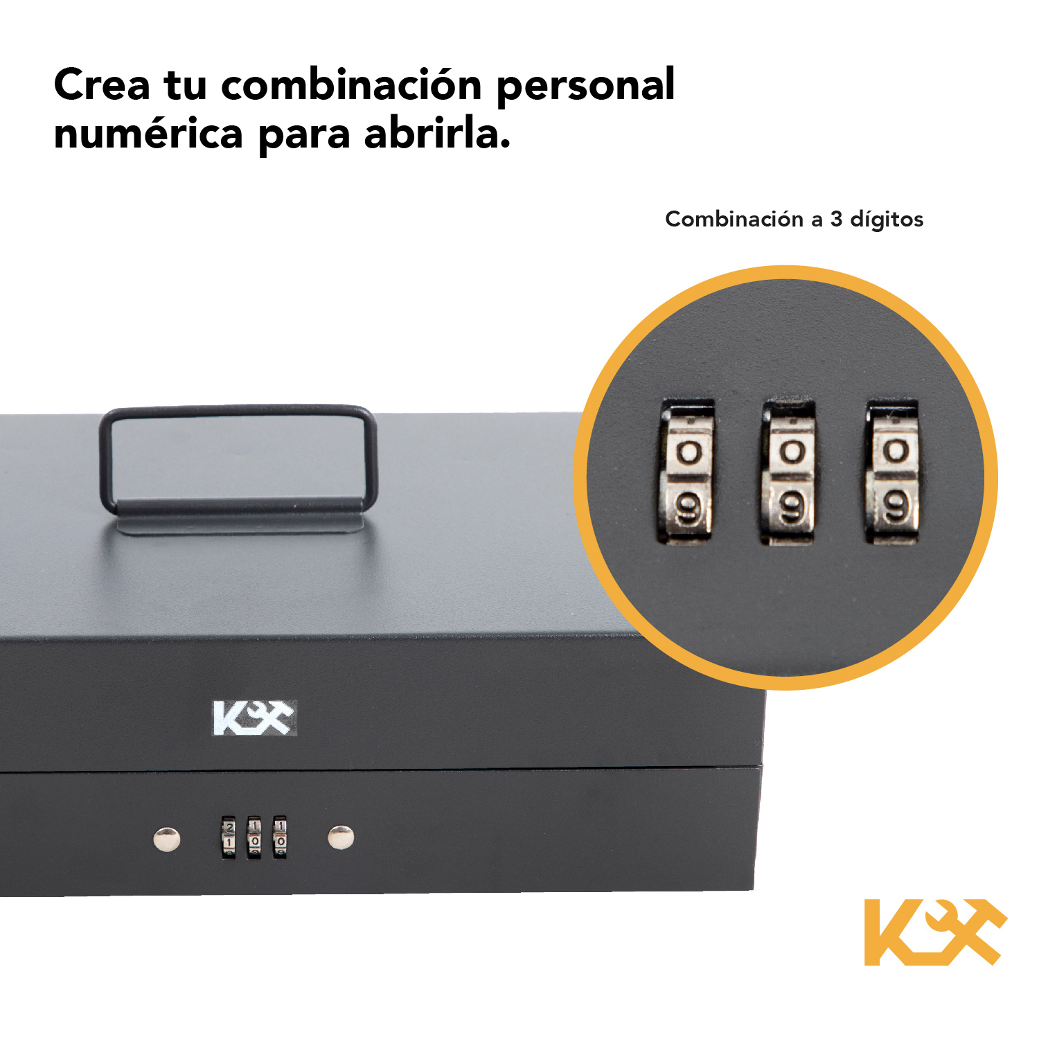 Caja Para Dinero De Combinacion Con Clips Para Billetes 