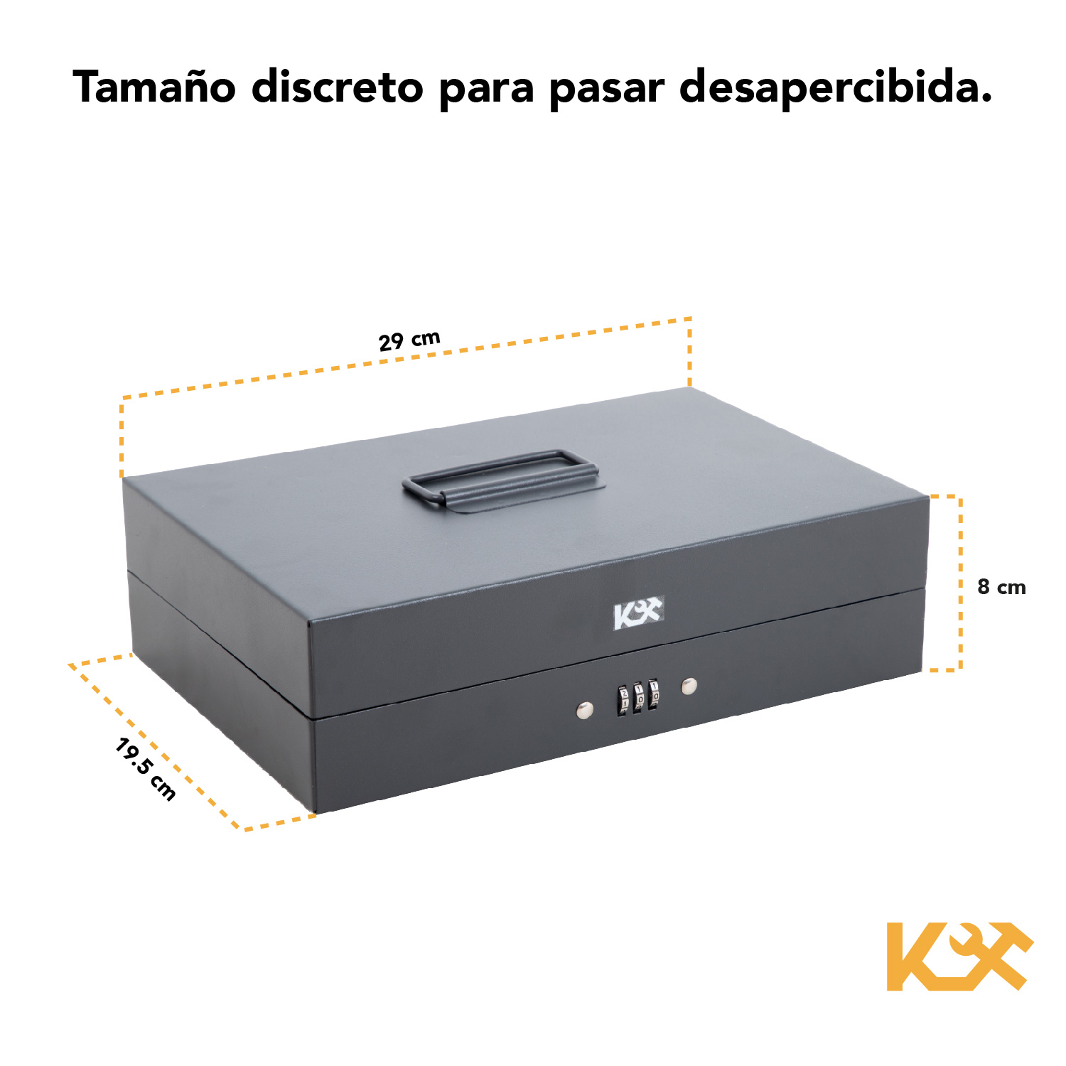 Caja Para Dinero De Combinacion Con Clips Para Billetes 