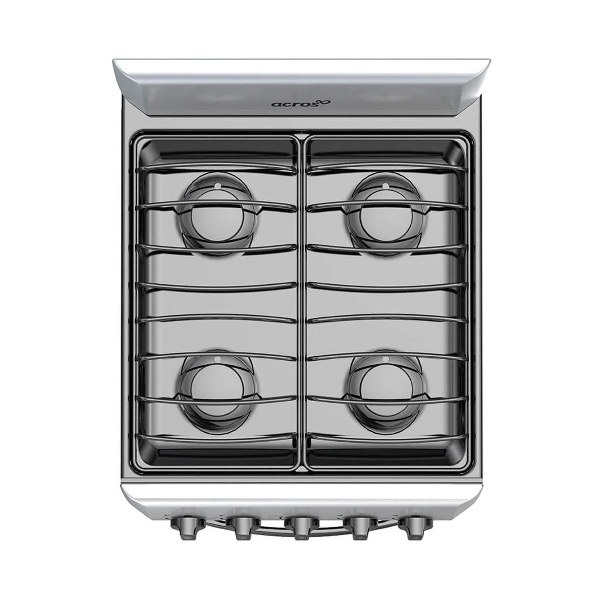 Estufa acros de gas de piso 20 pulgadas 4 quemadores gris modelo naw1001s