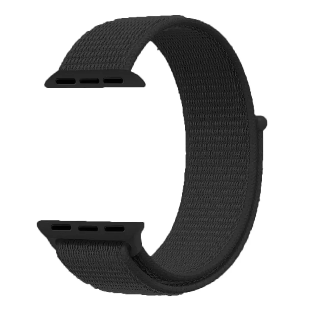 Correa Extensible Para Apple Watch Serie Se/6/5/4/3/2/1 Tela 44 mm Negro