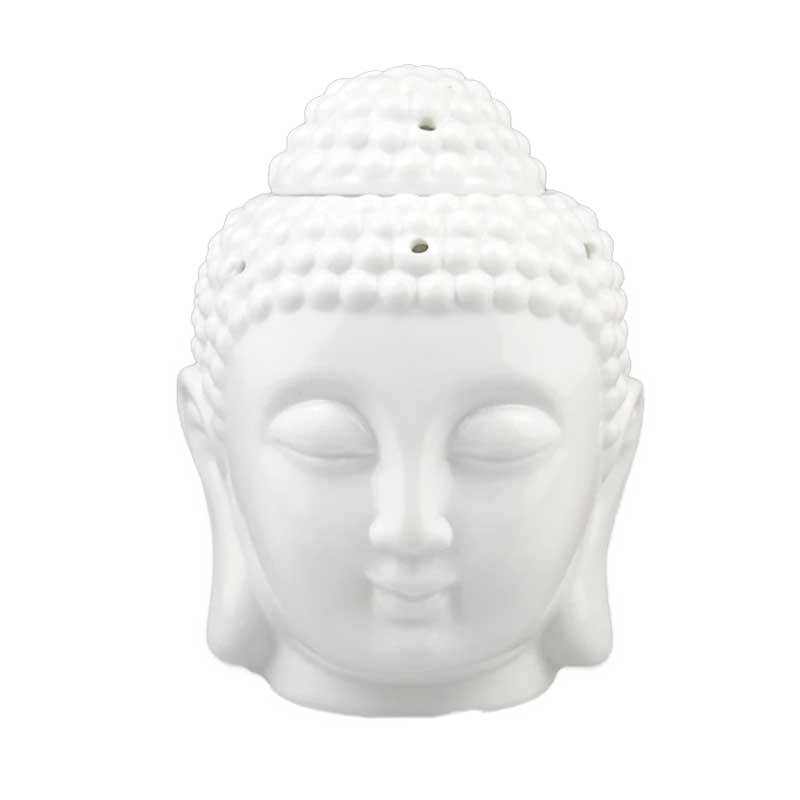 Difusor De Aromas Cabeza De Buda Feng Shui Meditación Yoga Cerámica