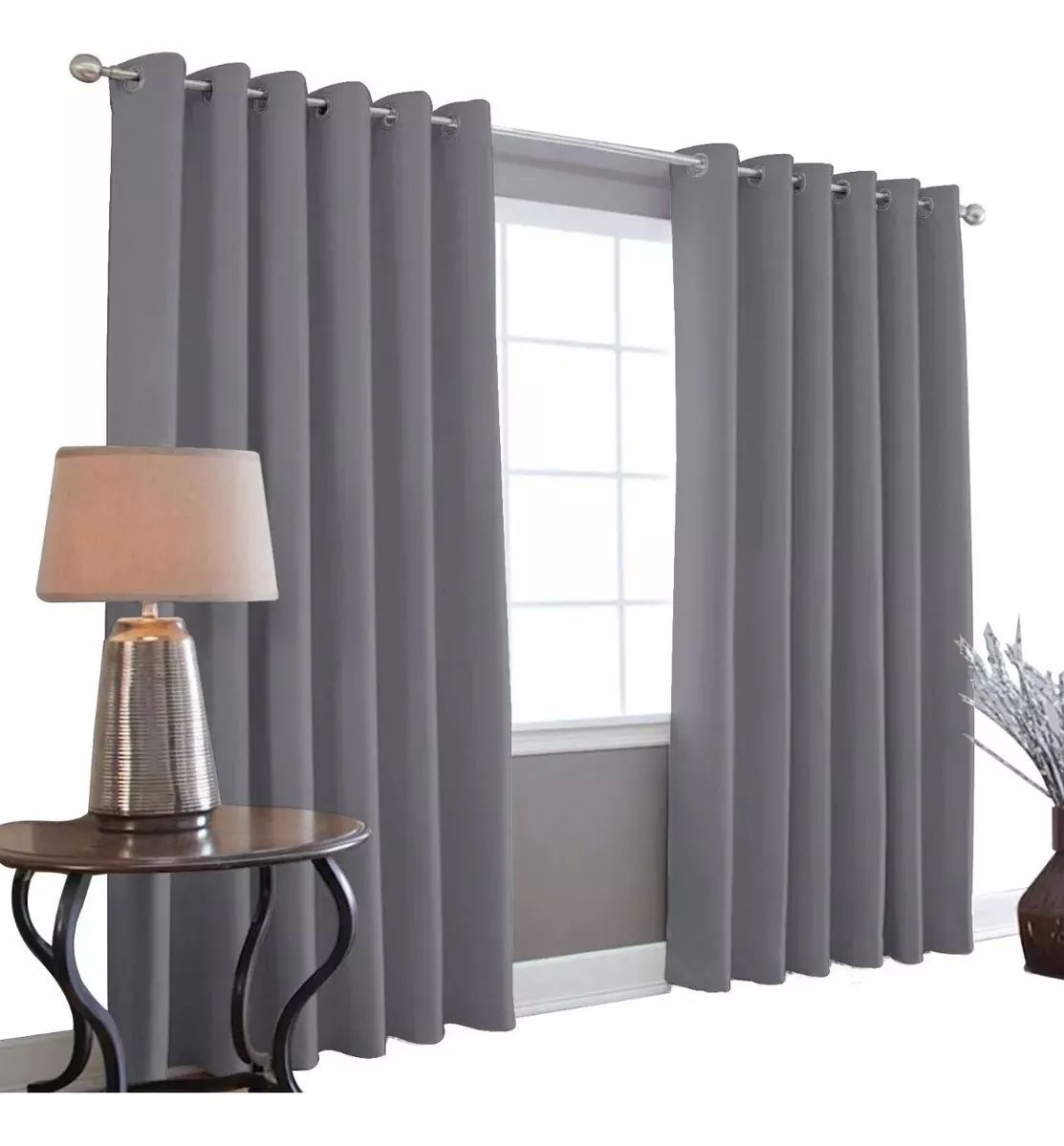 Cortinas Blackout Bloqueadoras de Luz 2 Paneles 137.5 cm x 215 cm Varios Colores