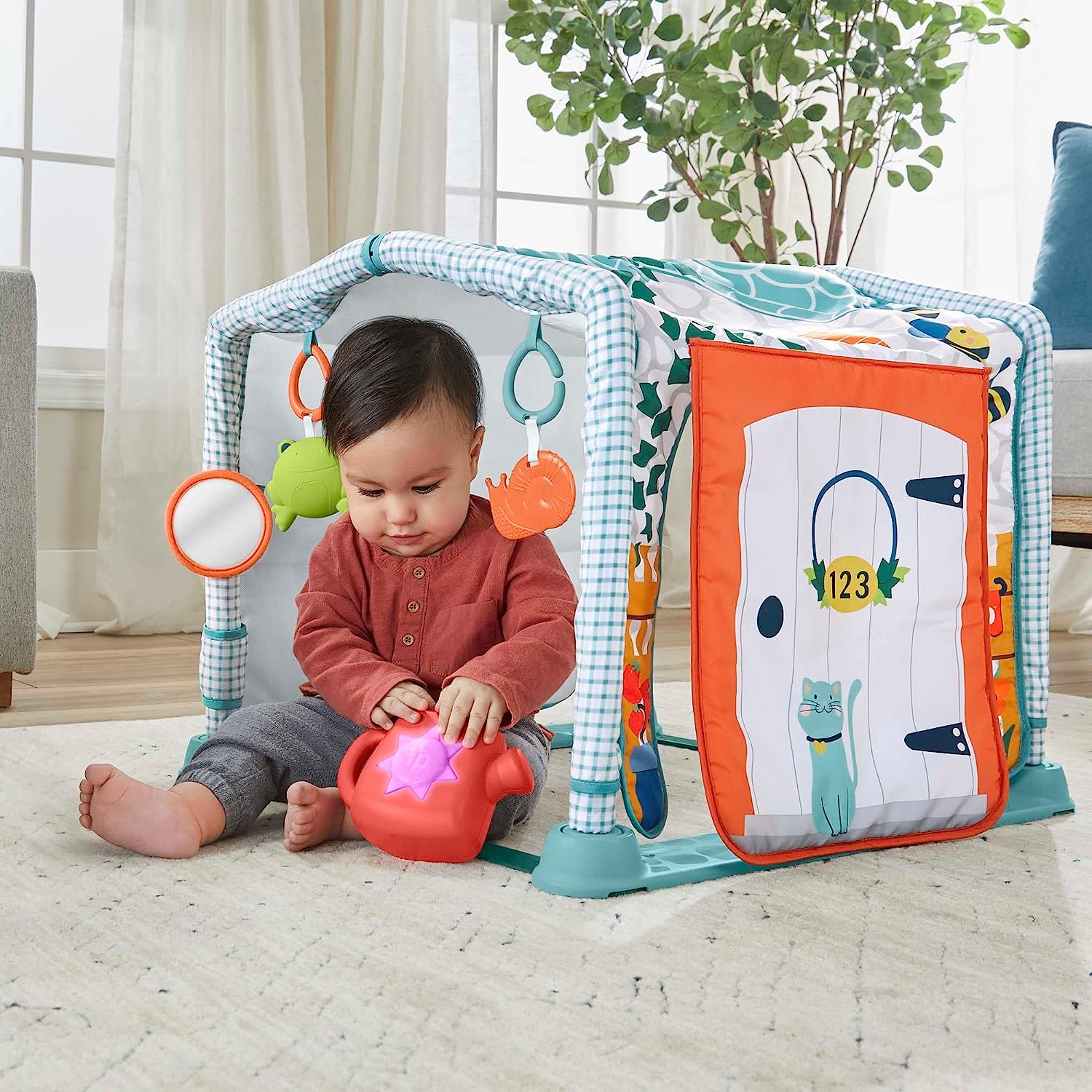 Fisher-Price Baby Gimnasio para Bebés De Cabaña 3 en 1