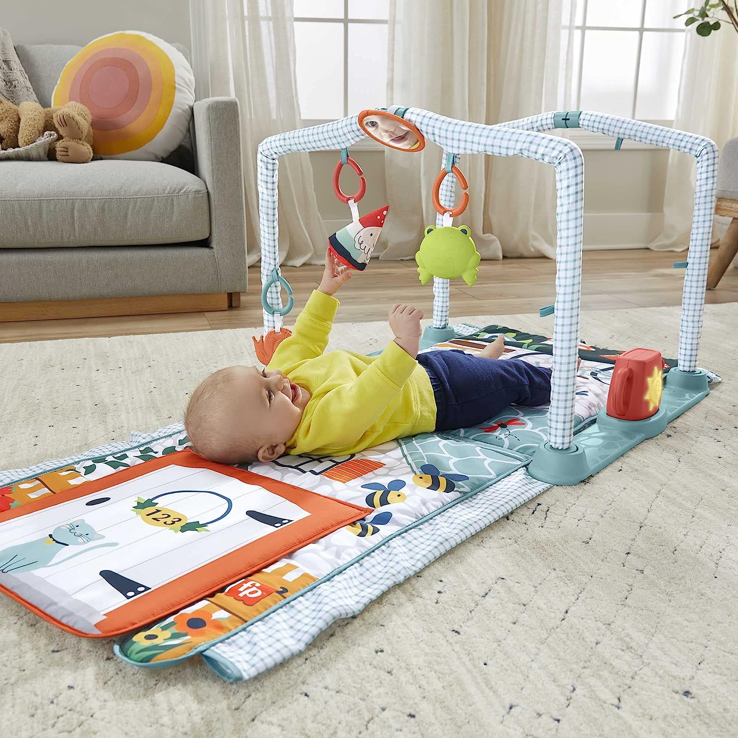 Fisher-Price Baby Gimnasio para Bebés De Cabaña 3 en 1